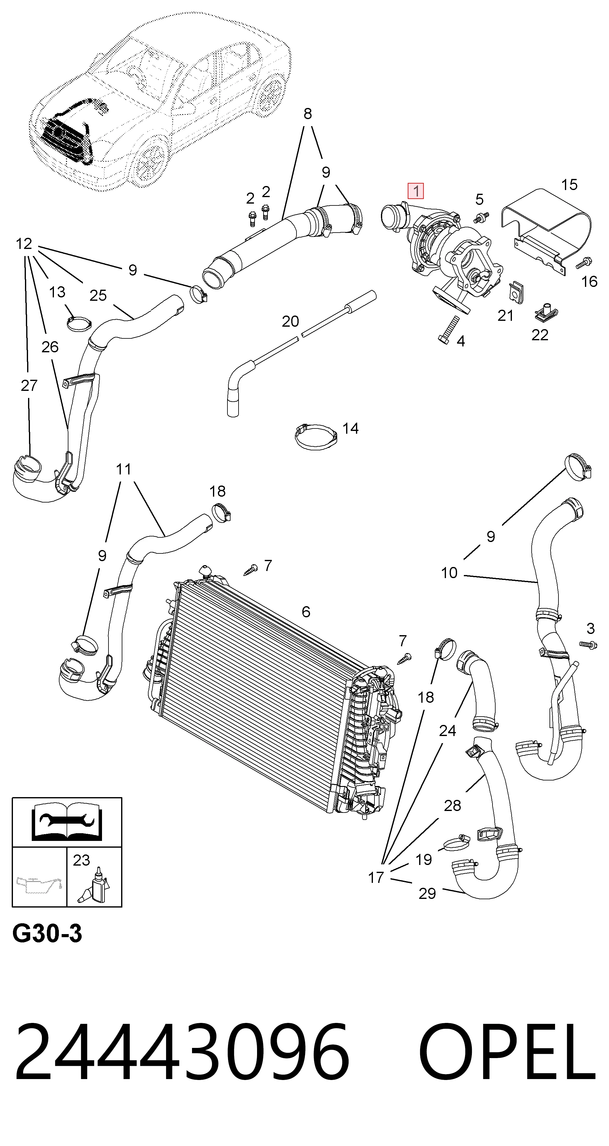 24443096 Opel Turbina