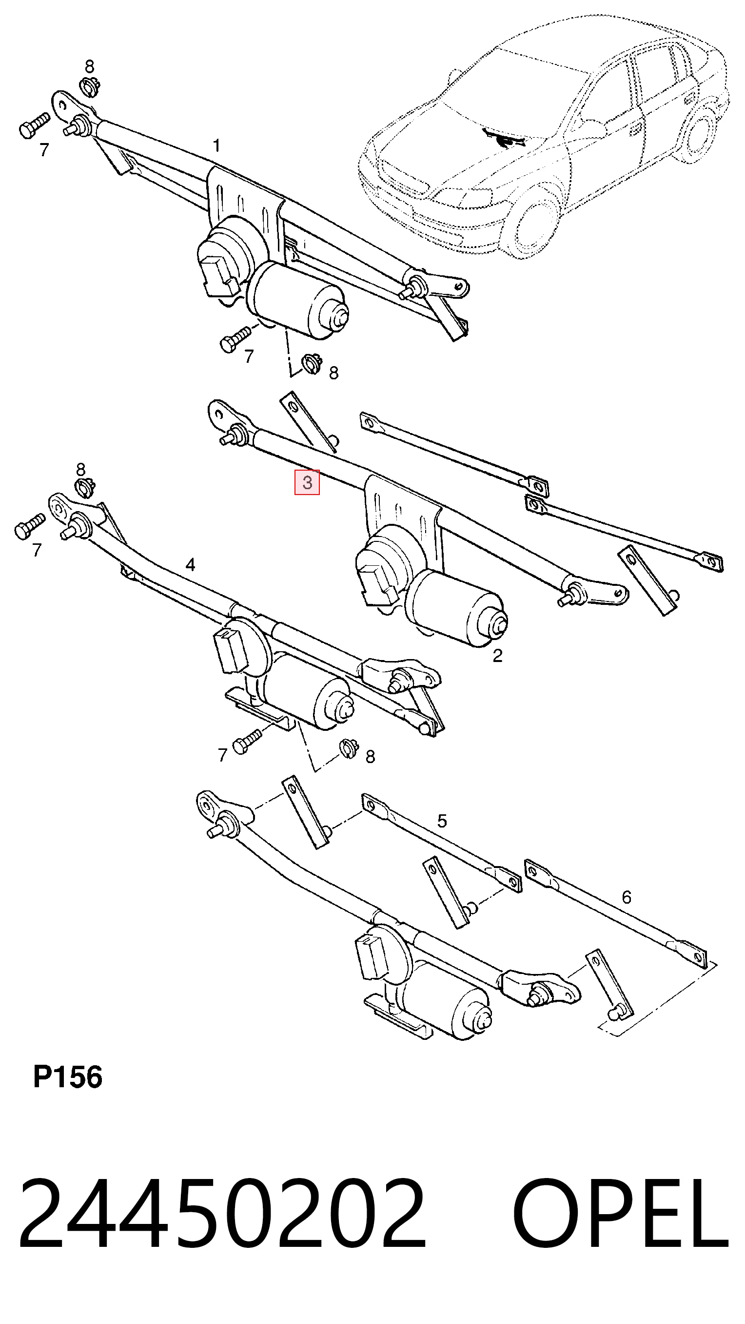 para Opel Astra (F35)