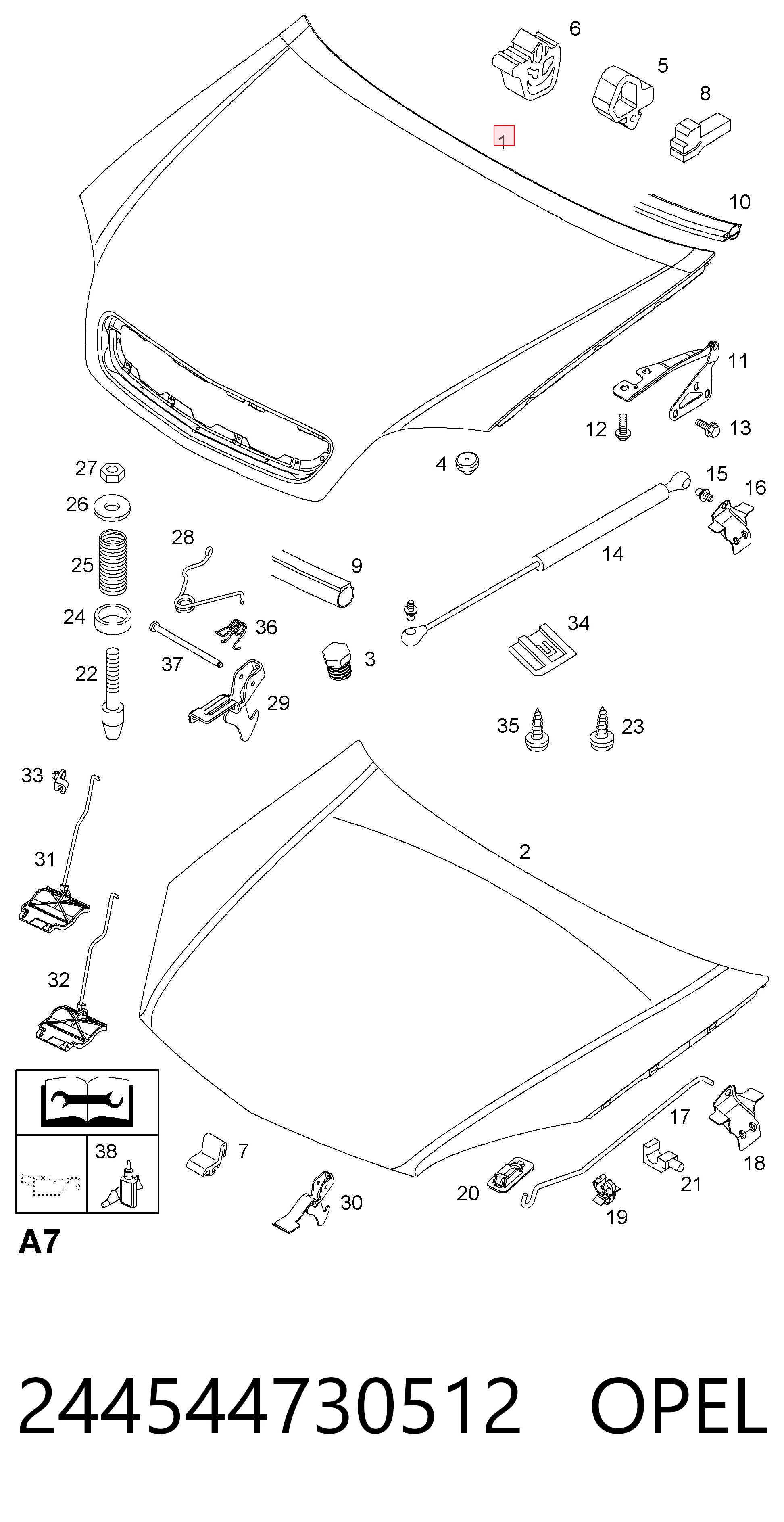  Capota Opel Vectra C carrinha (2002 - 2008) C