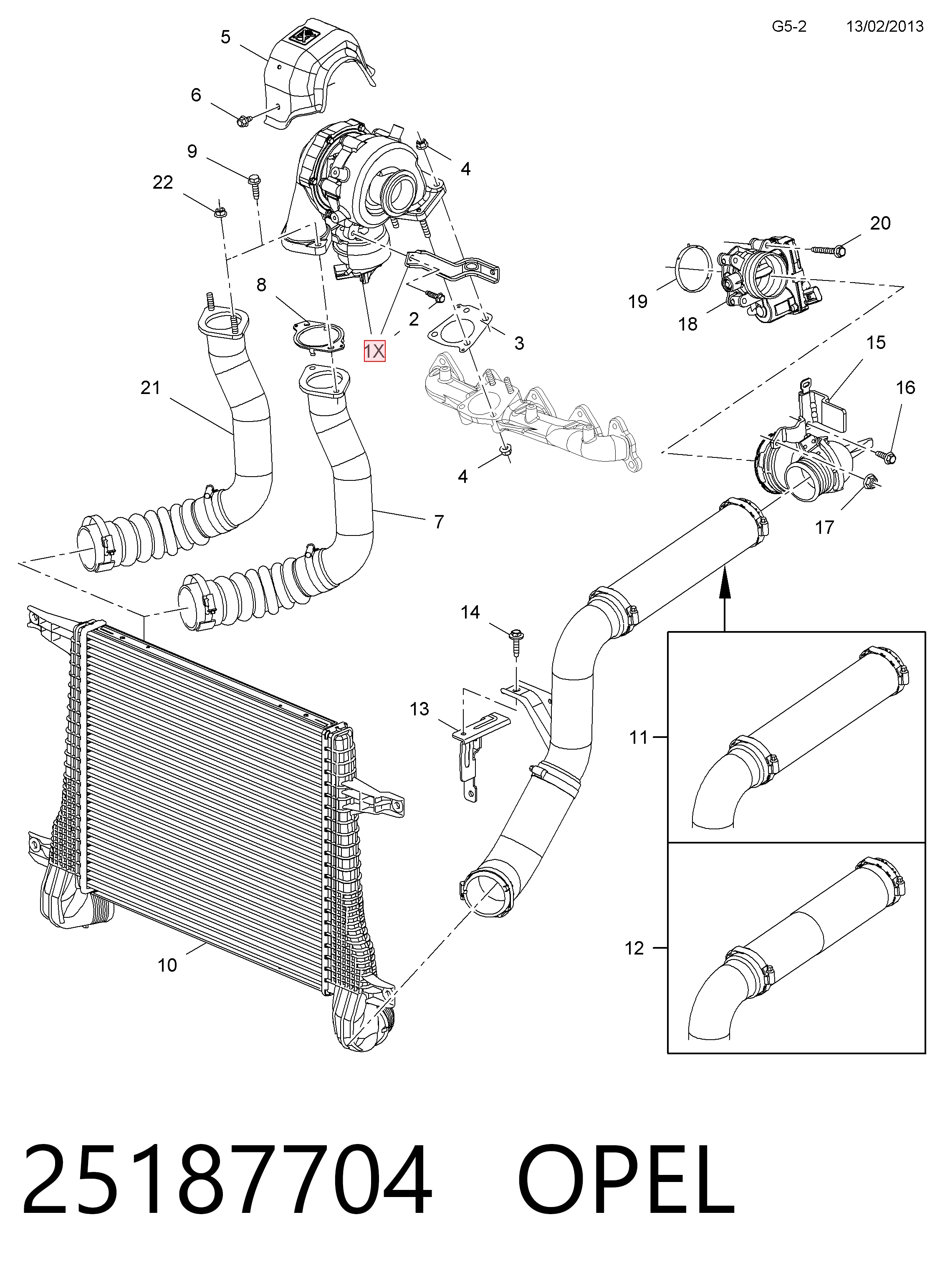 25187704 Opel Turbina