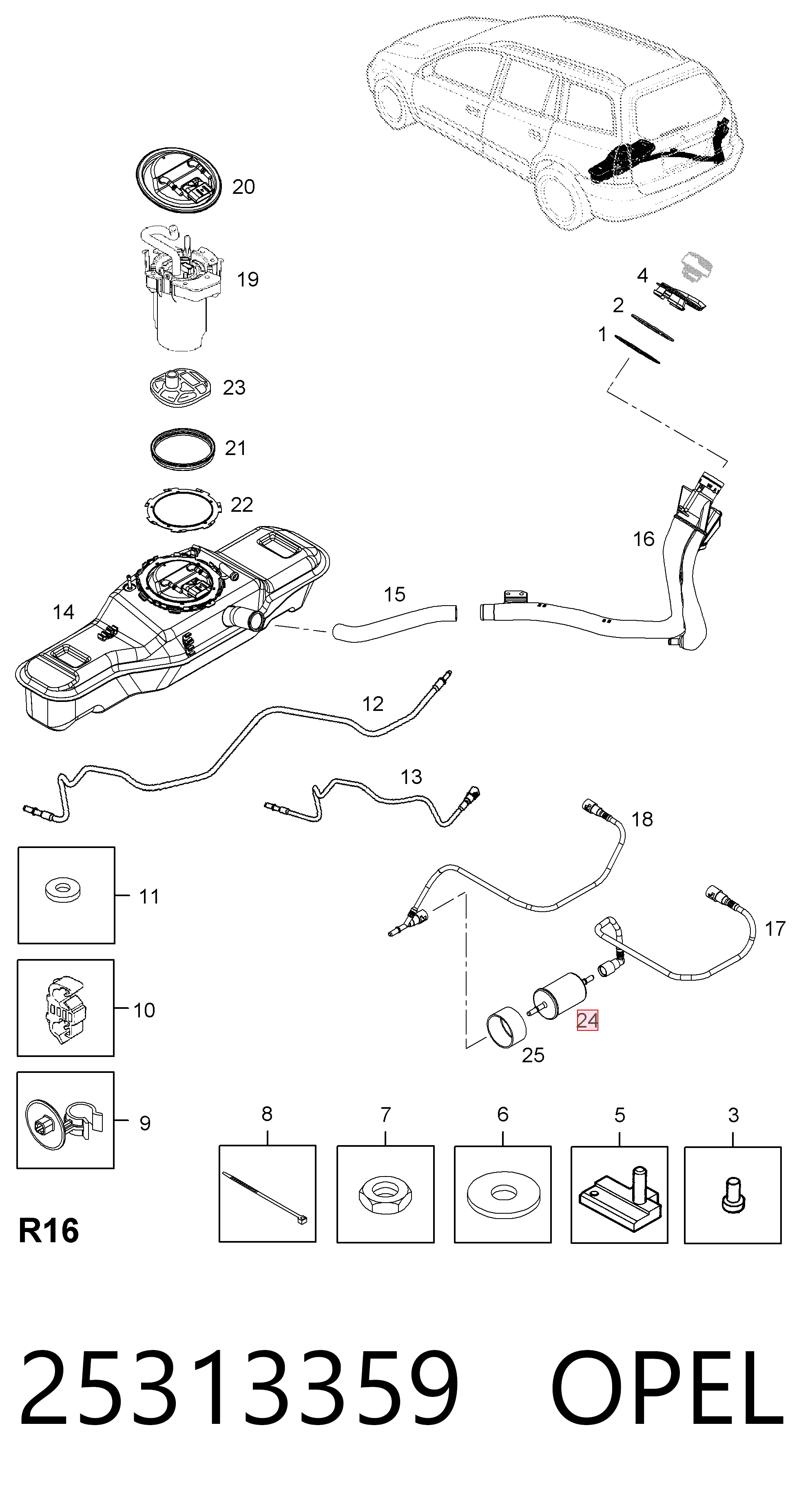  para Opel Corsa  (S93)