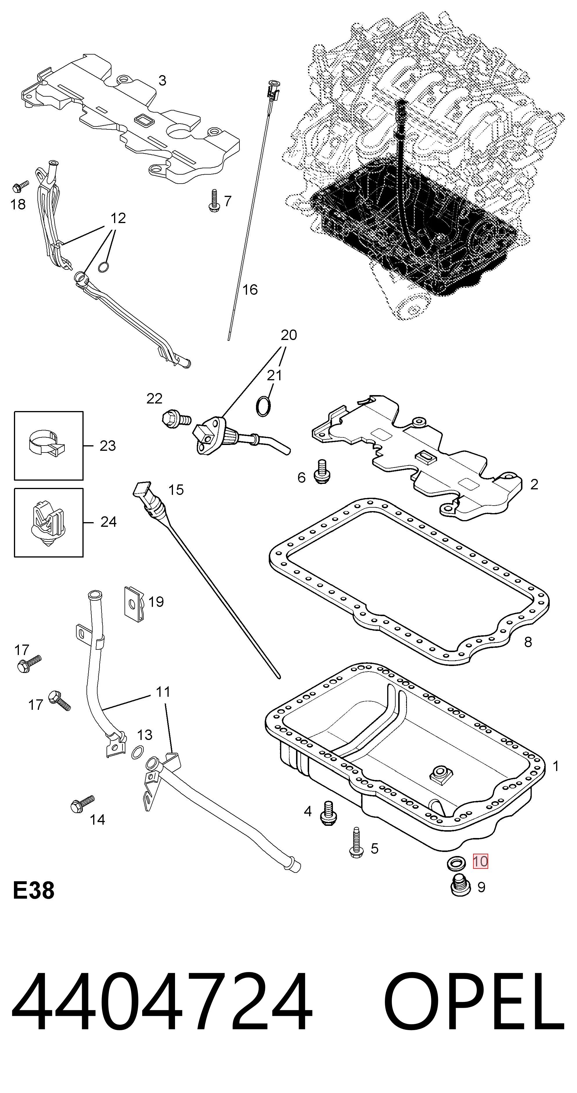 Compre 7703062062 VAG Vedante de rolha de panela de motor