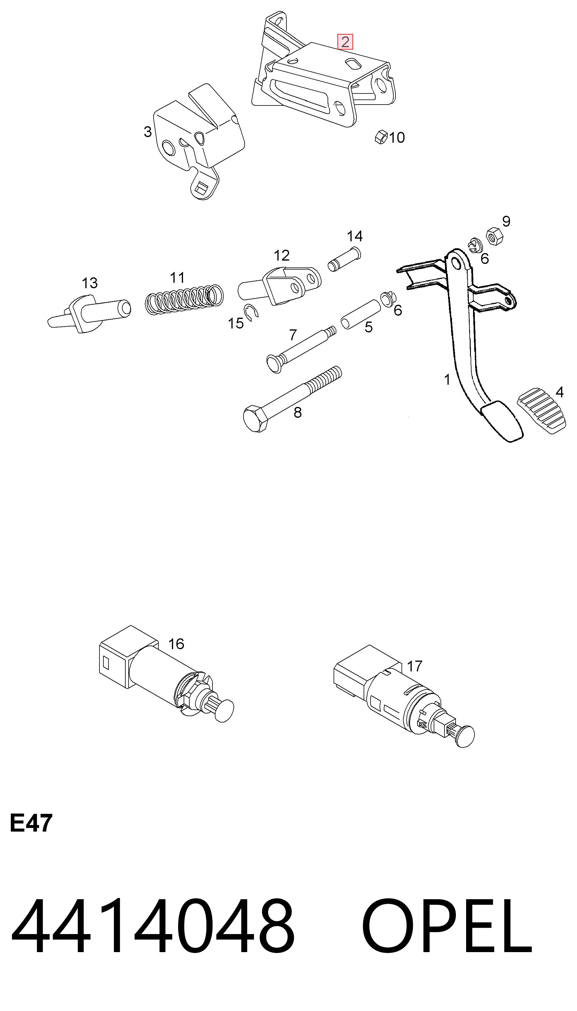 Consola de pedais, conjunto de pedais 7701053596 Nissan/Infiniti