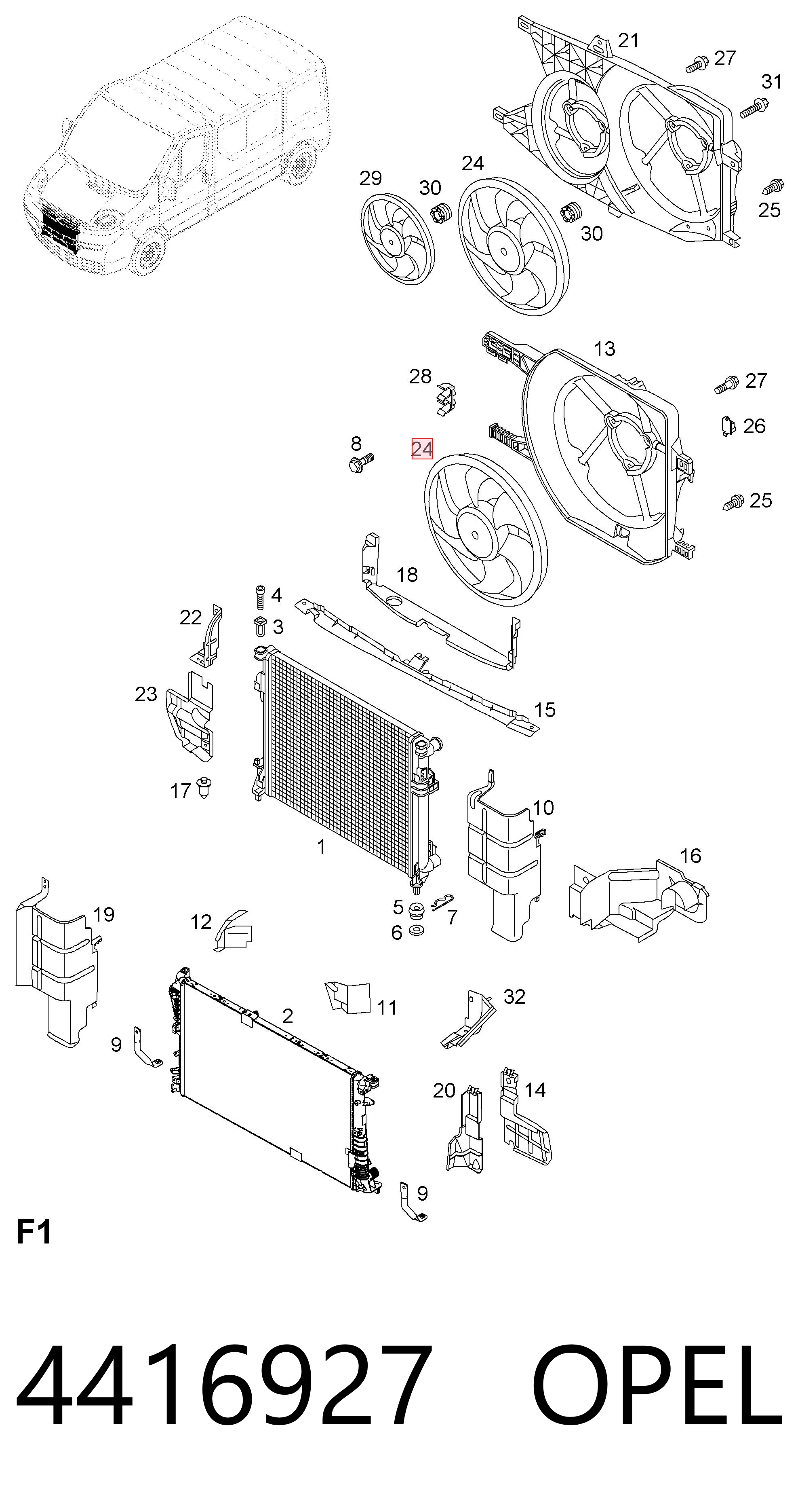 Compre 9212000Q0K Nissan/Infiniti Ventilador elétrico de esfriamento montado (motor + roda de aletas)