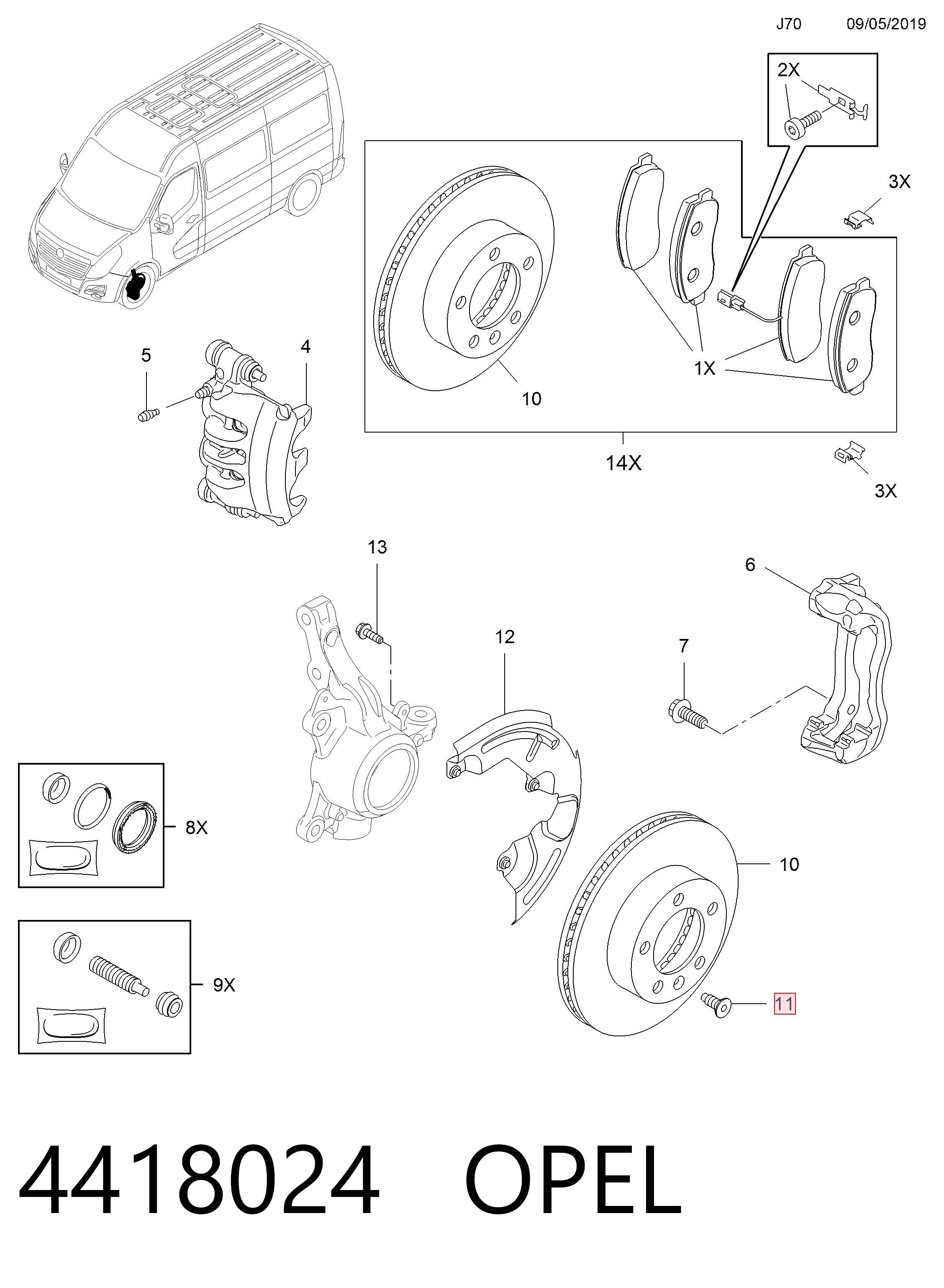4418024 Opel
