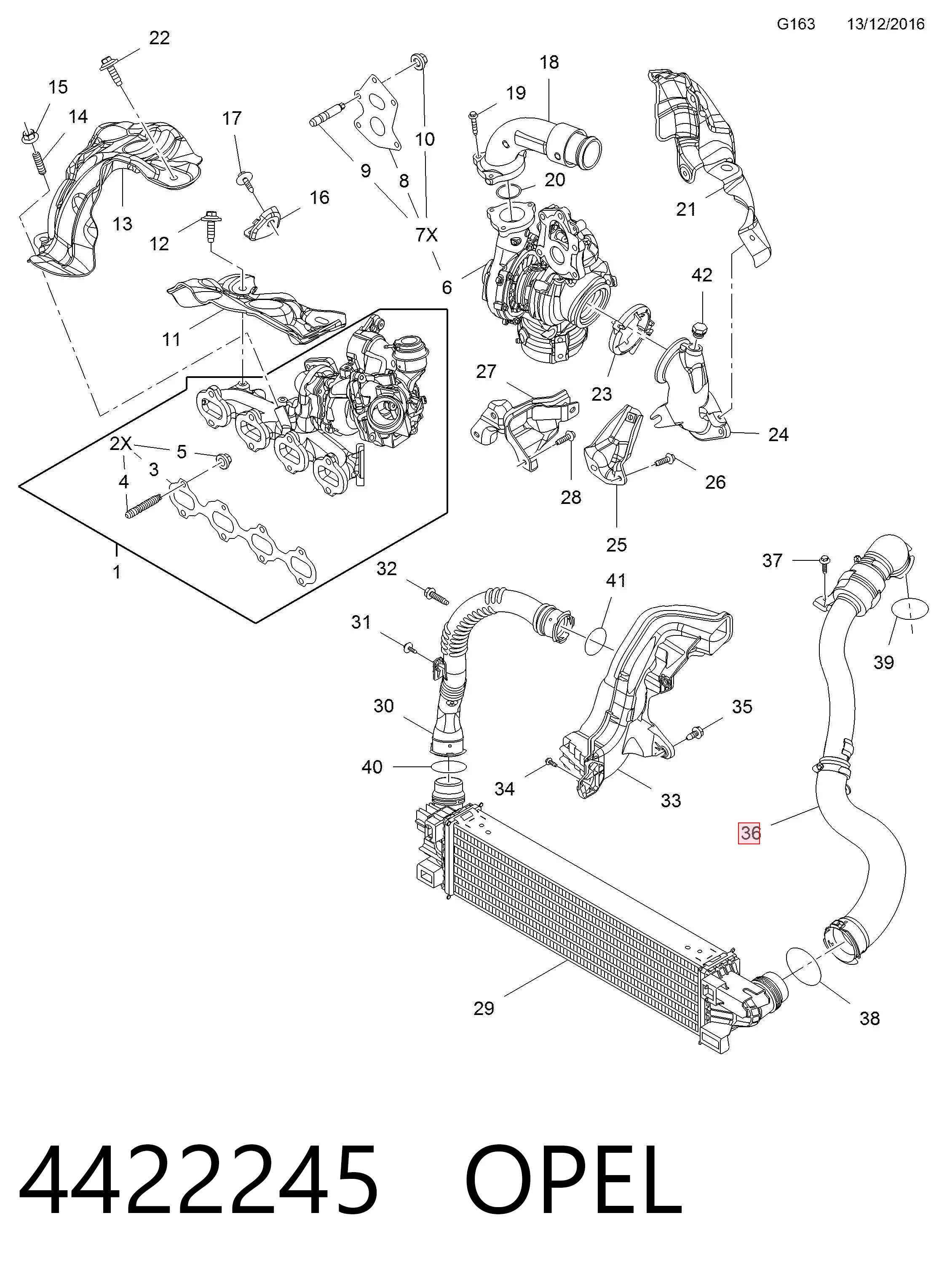 144603145R Nissan/Infiniti Mangueira (cano derivado) de intercooler