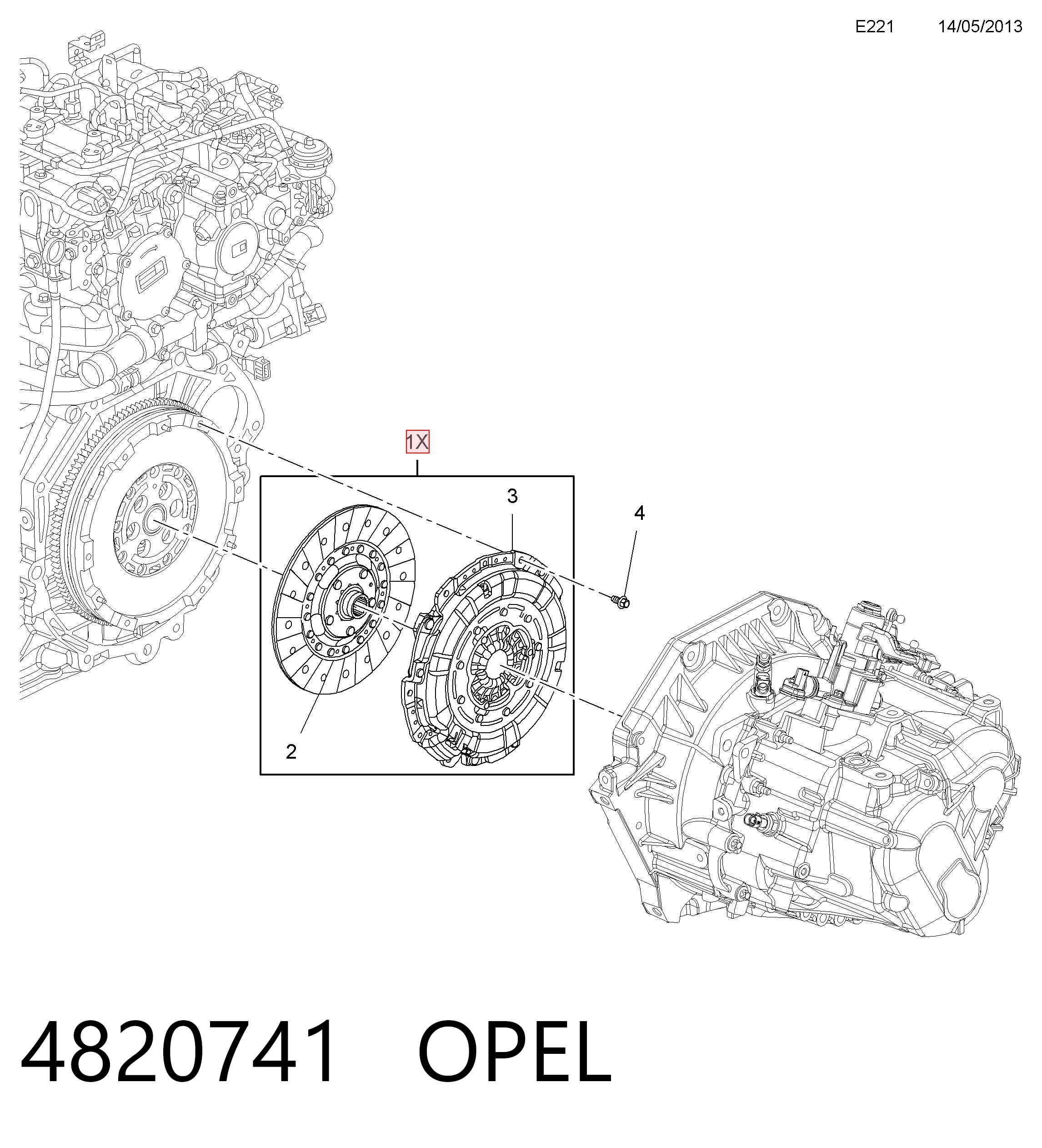  Kit de embraiagem (3 peças) Chevrolet Captiva II SUV (C140) (2011 - 2026) II
