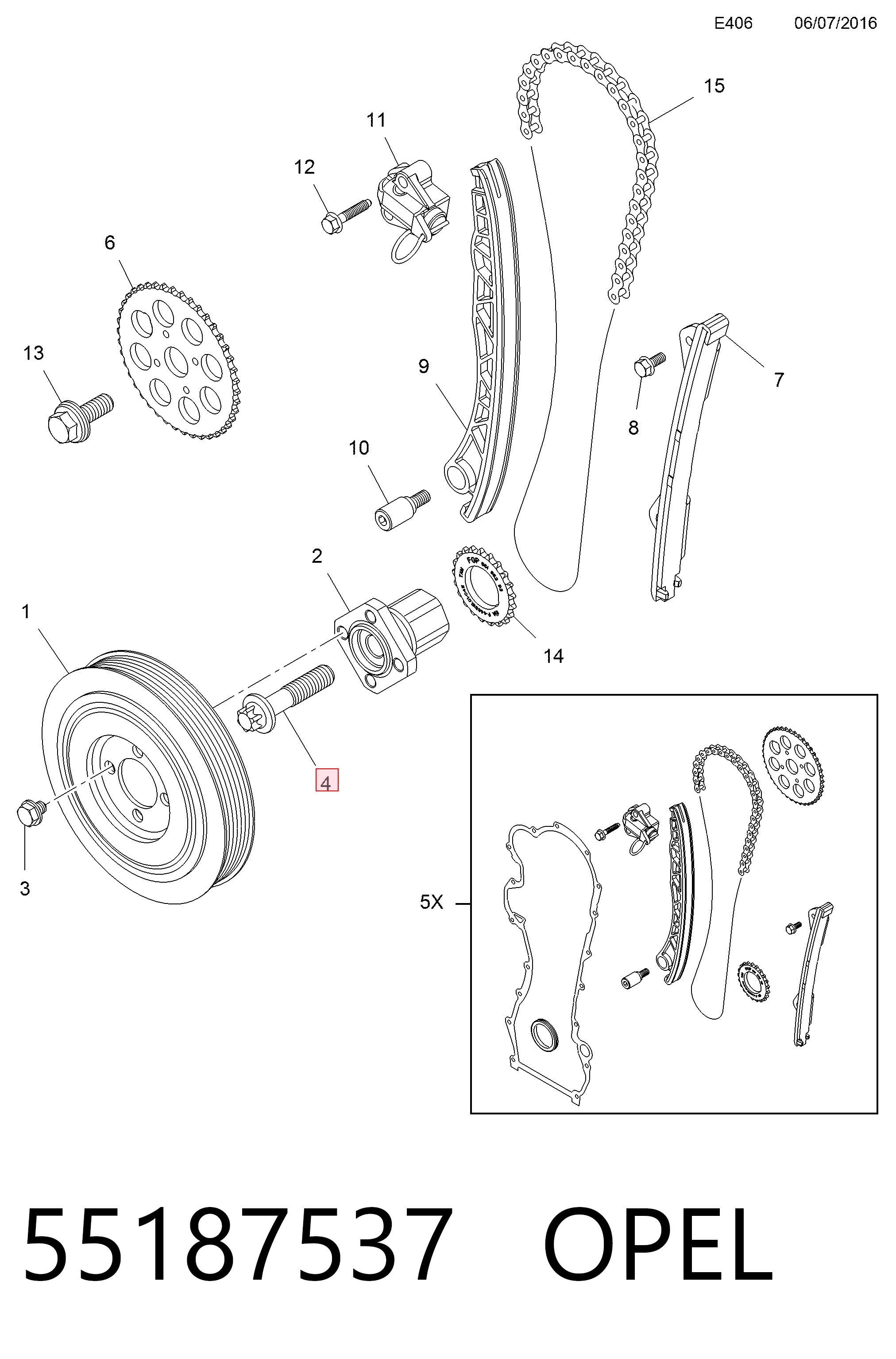 Compre 12855467 Peugeot/Citroen Parafuso de fixação de volante