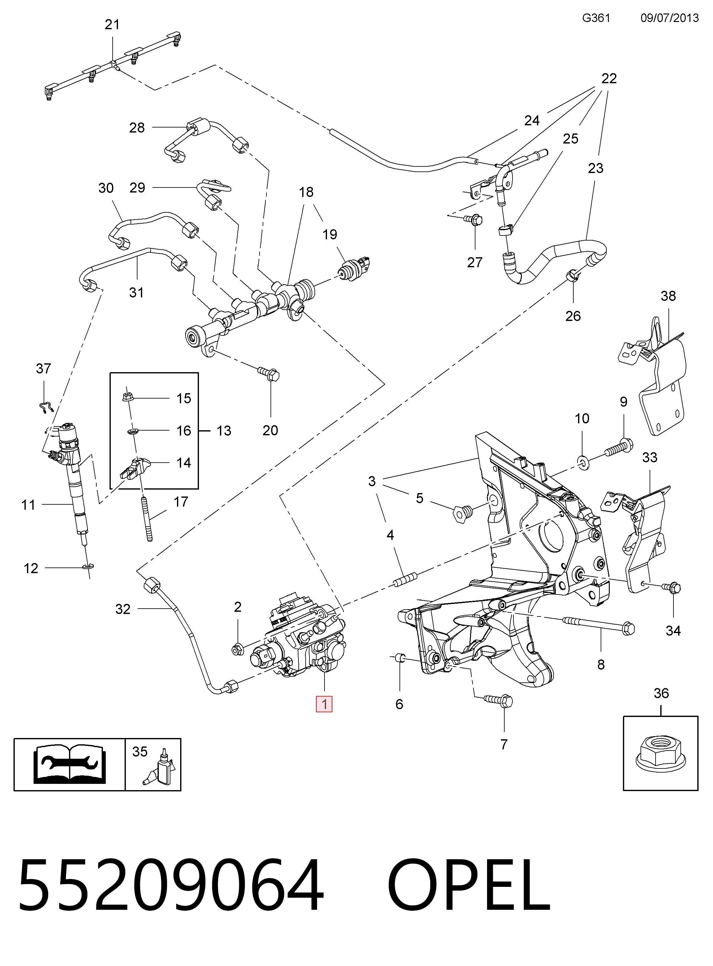 Compre Bomba de combustível de pressão alta Opel Astra 