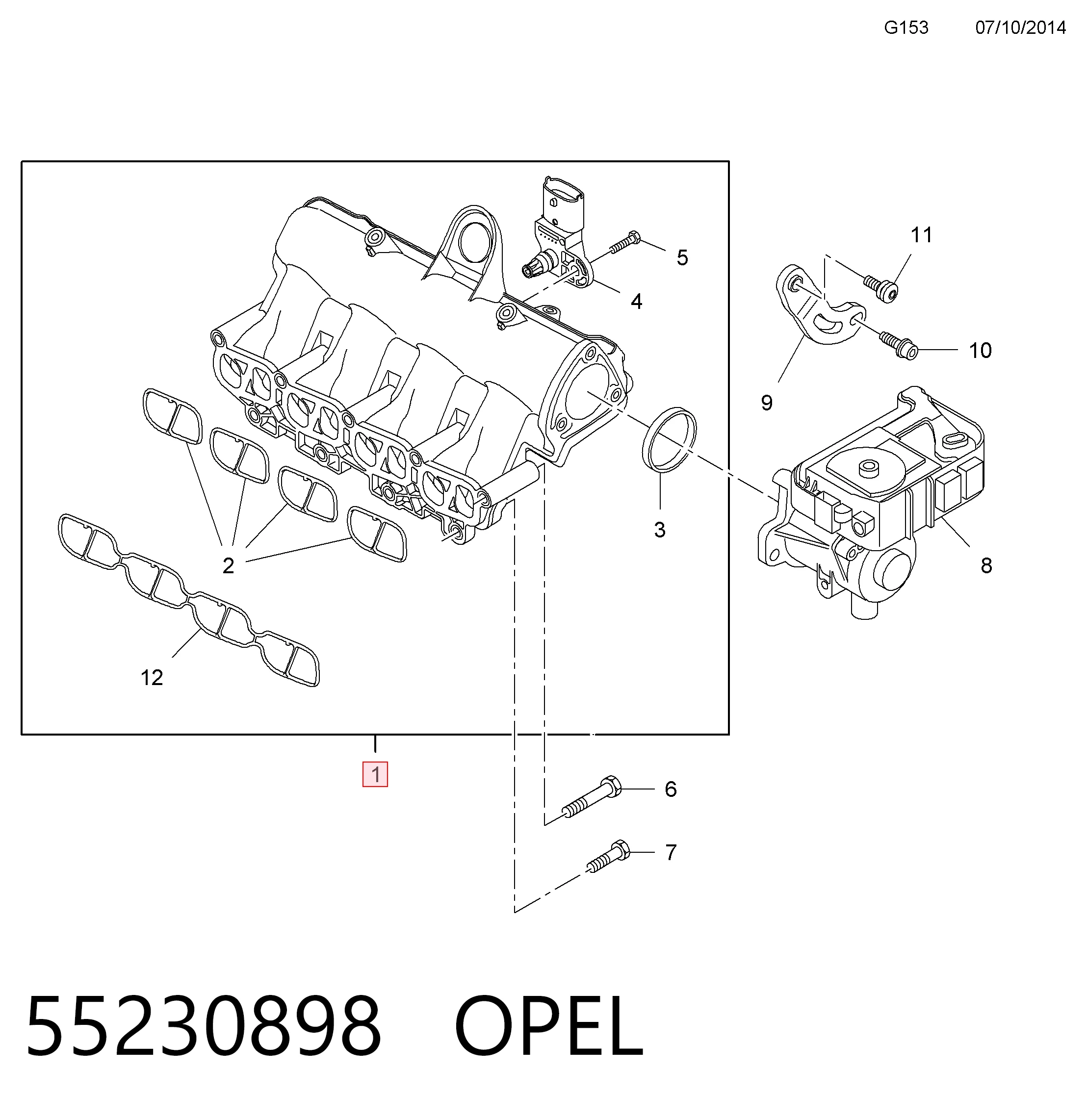 Compre Tubo coletor de admissão Opel Corsa 