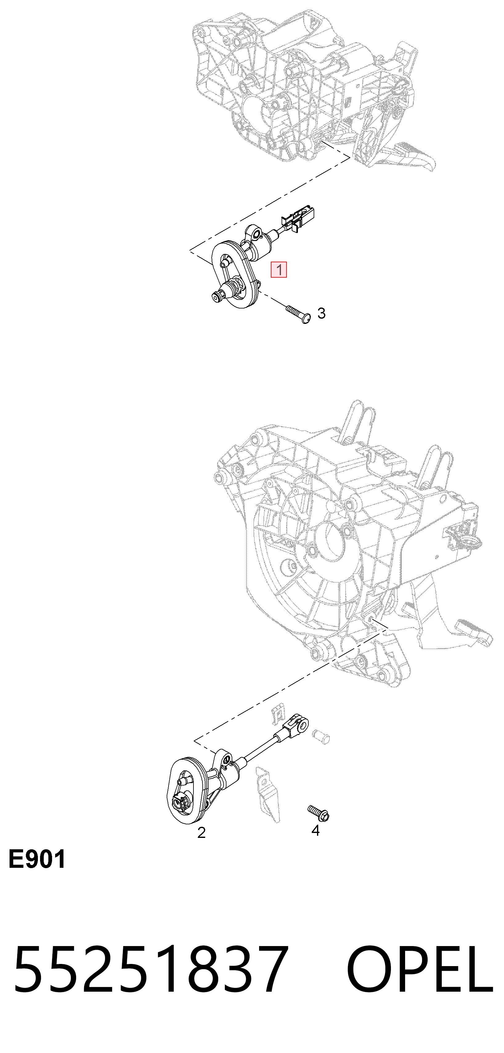 55251837 Opel Cilindro mestre de embraiagem