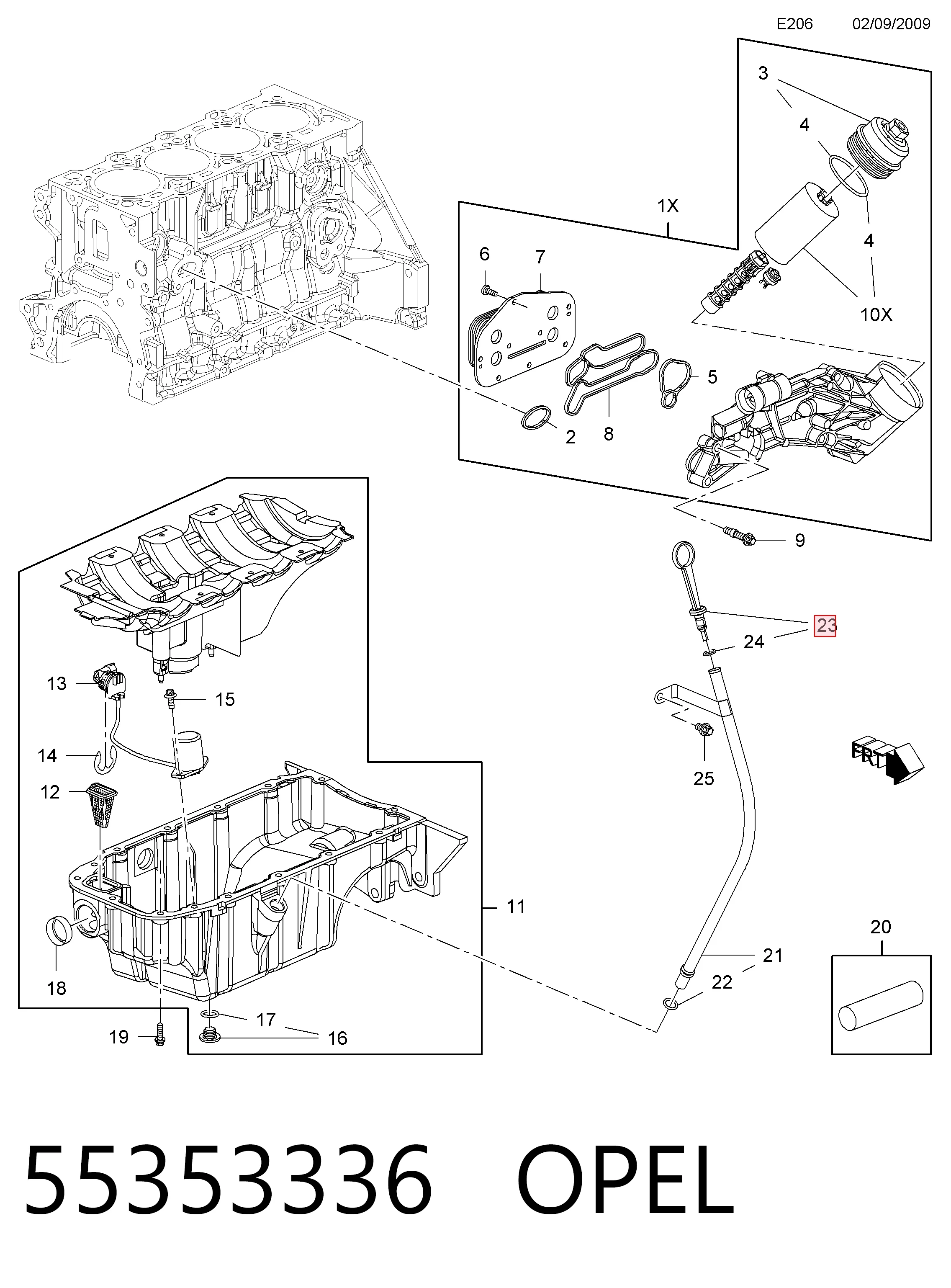 Compre Sonda (indicador) do nível de óleo no motor Opel Vectra 