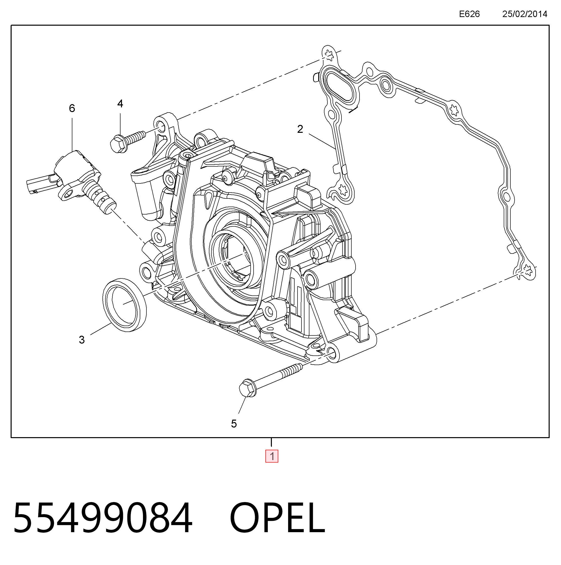 55499084 Opel Bomba de óleo