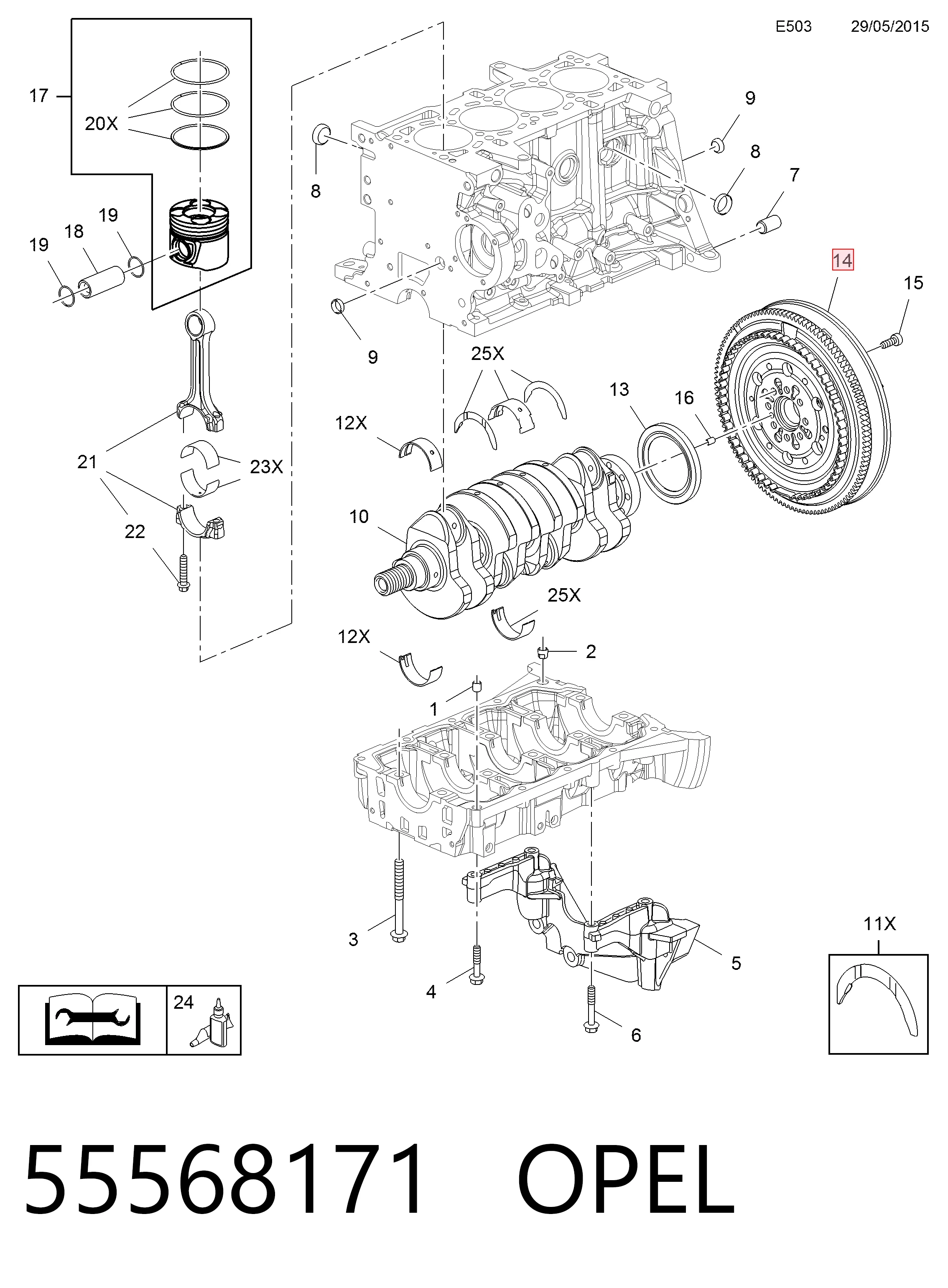 Kit de embraiagem (3 peças) Peugeot/Citroen 55568171 preço, a partir de 790,03 USD