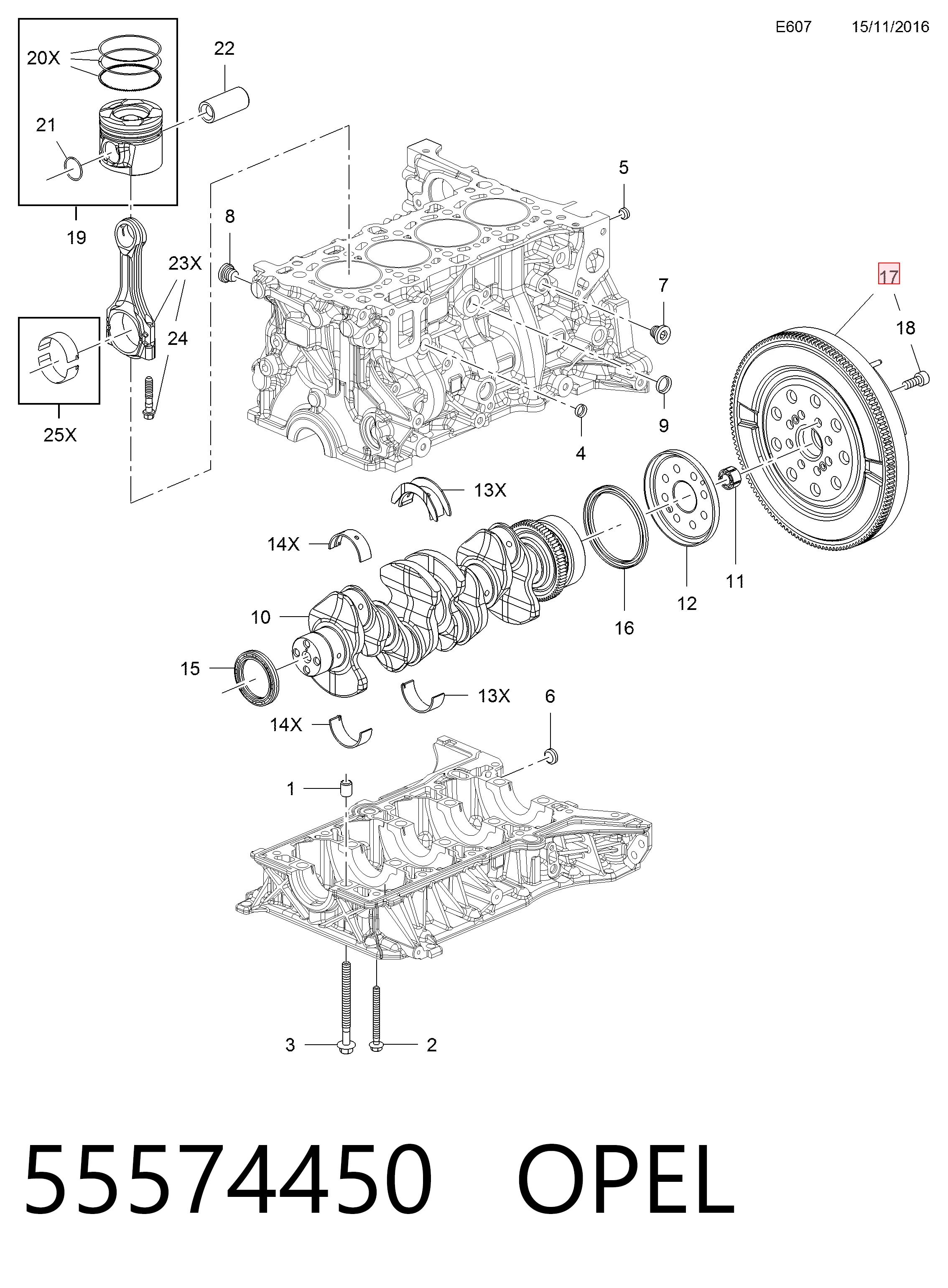 Volante de motor INA 415072810