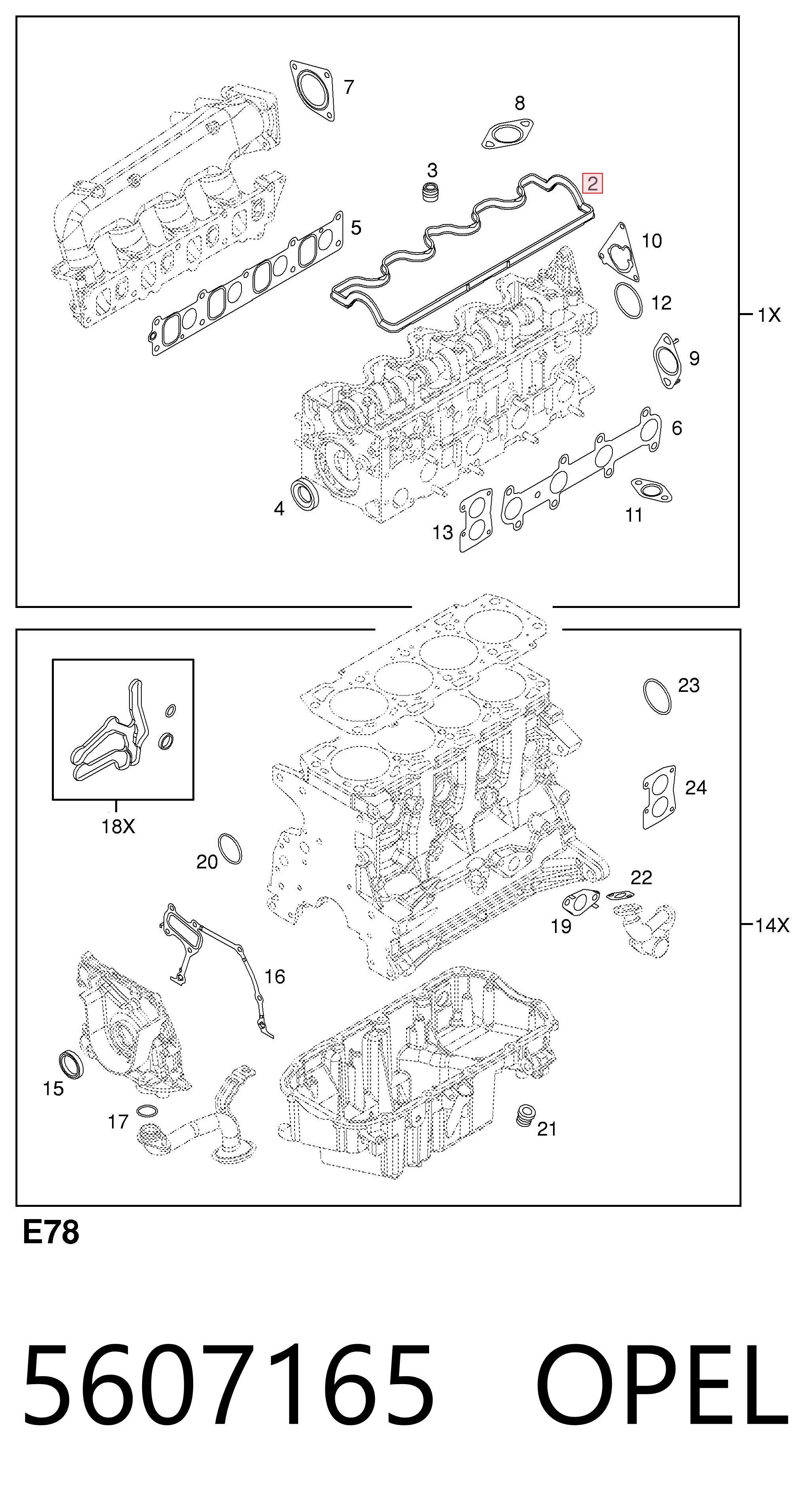 Compre 93184456 General Motors Vedante de tampa de válvulas de motor