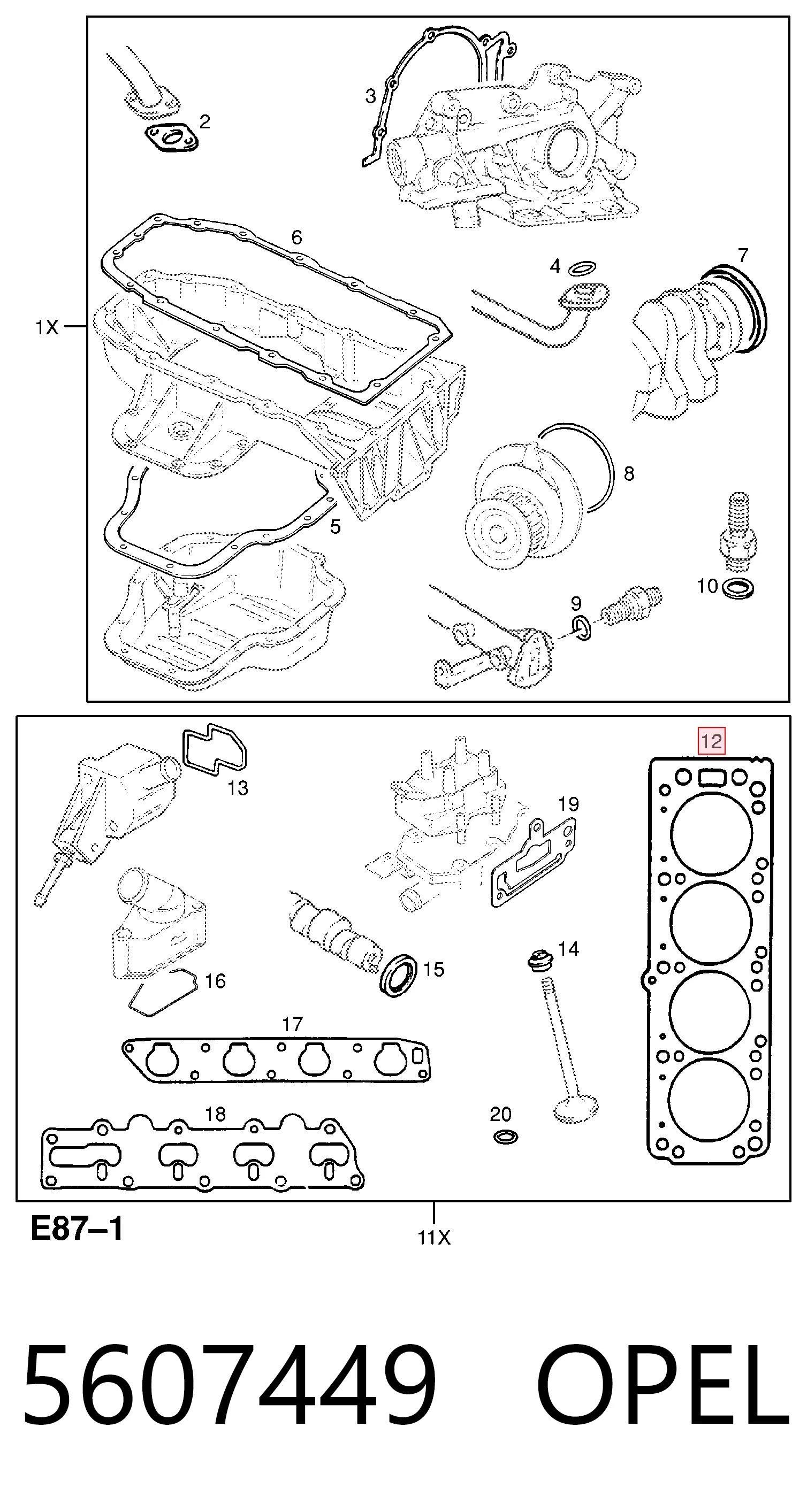 Vedante de cabeça de motor (CBC) Hyundai/Kia 92067765