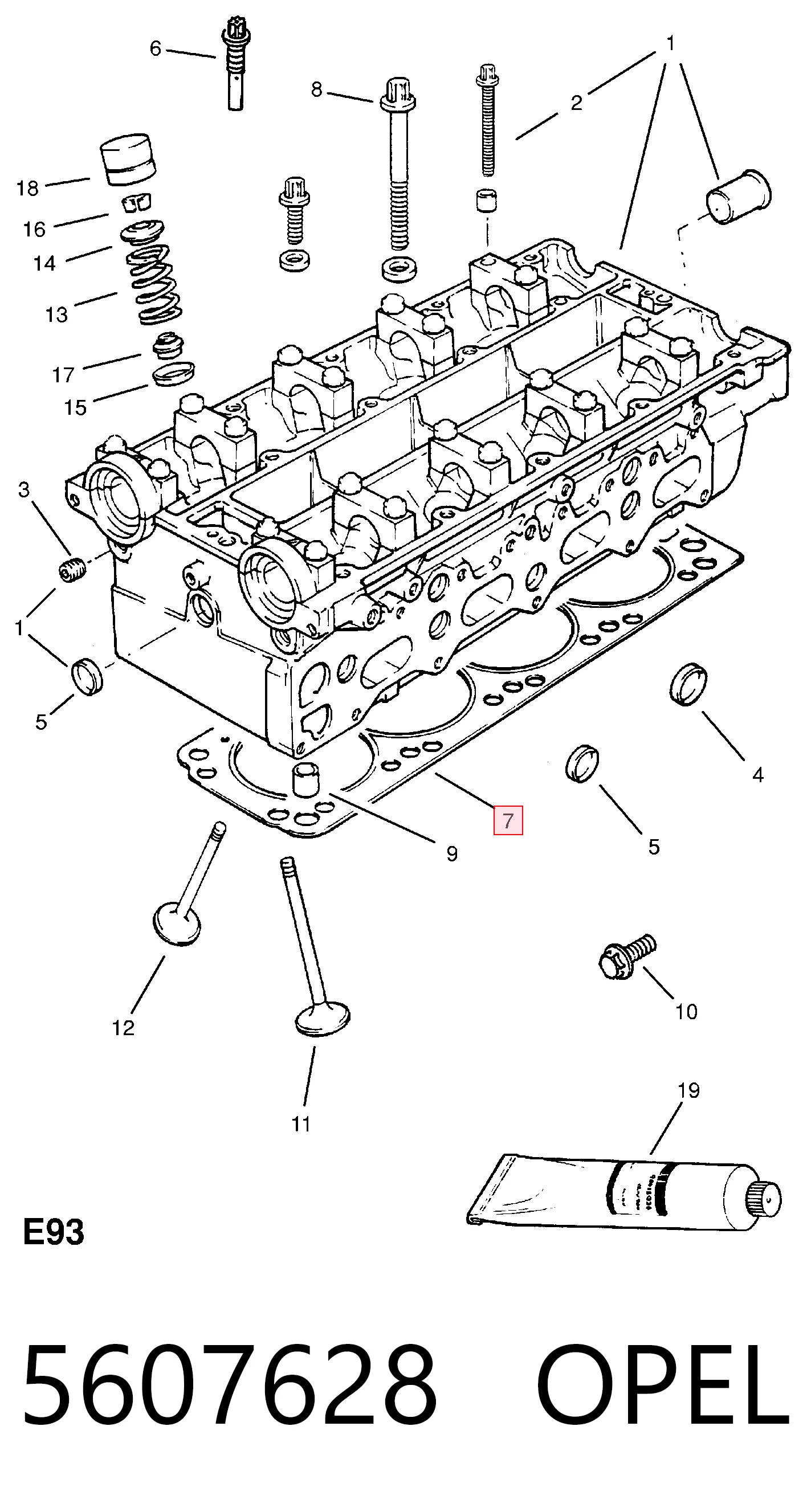 92067765 Hyundai/Kia Vedante de cabeça de motor (CBC)