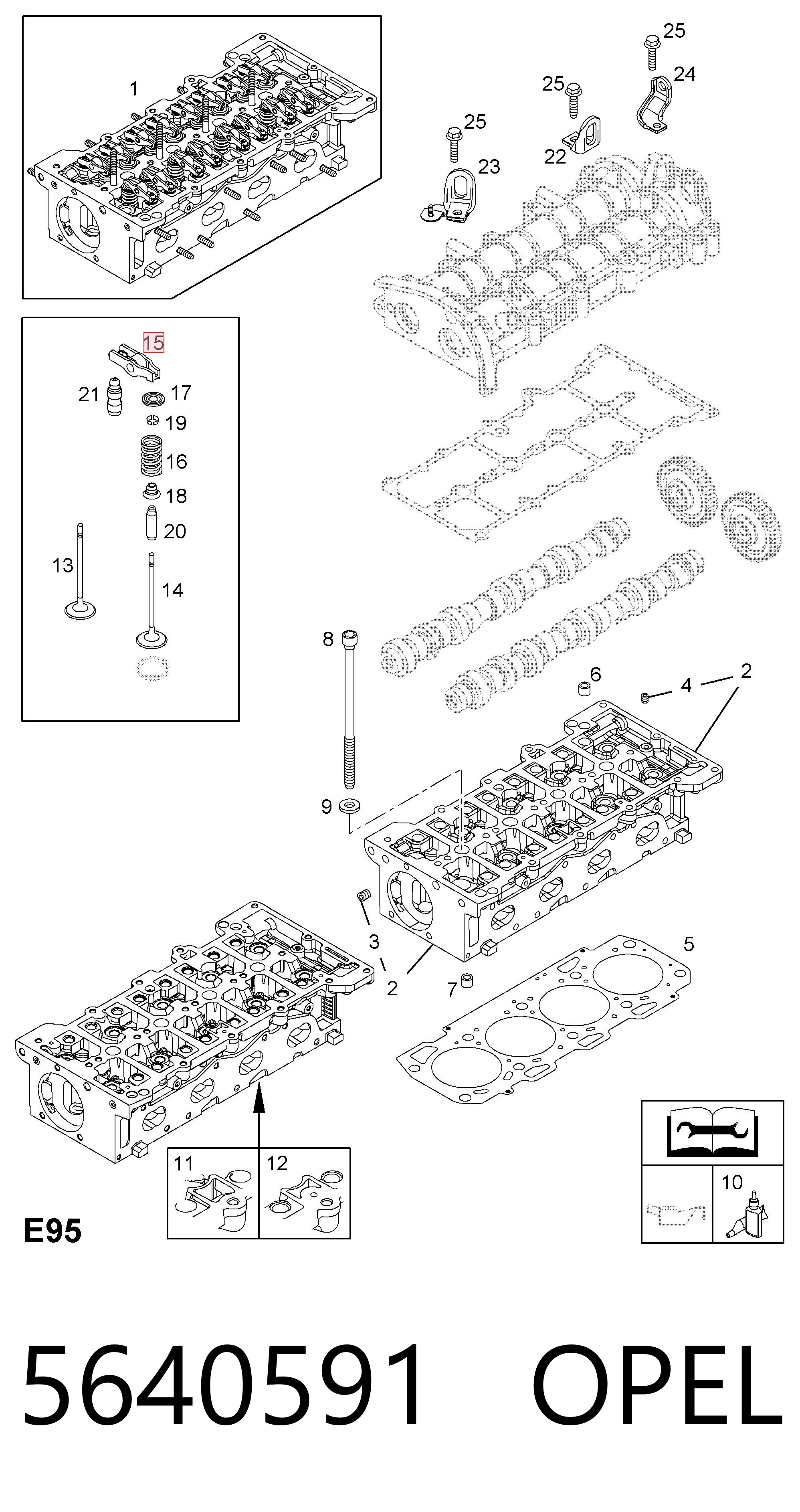 Balanceiro de válvula (balanceiro de válvulas) Fiat Stilo hatchback (192) (2001 - 2006) 