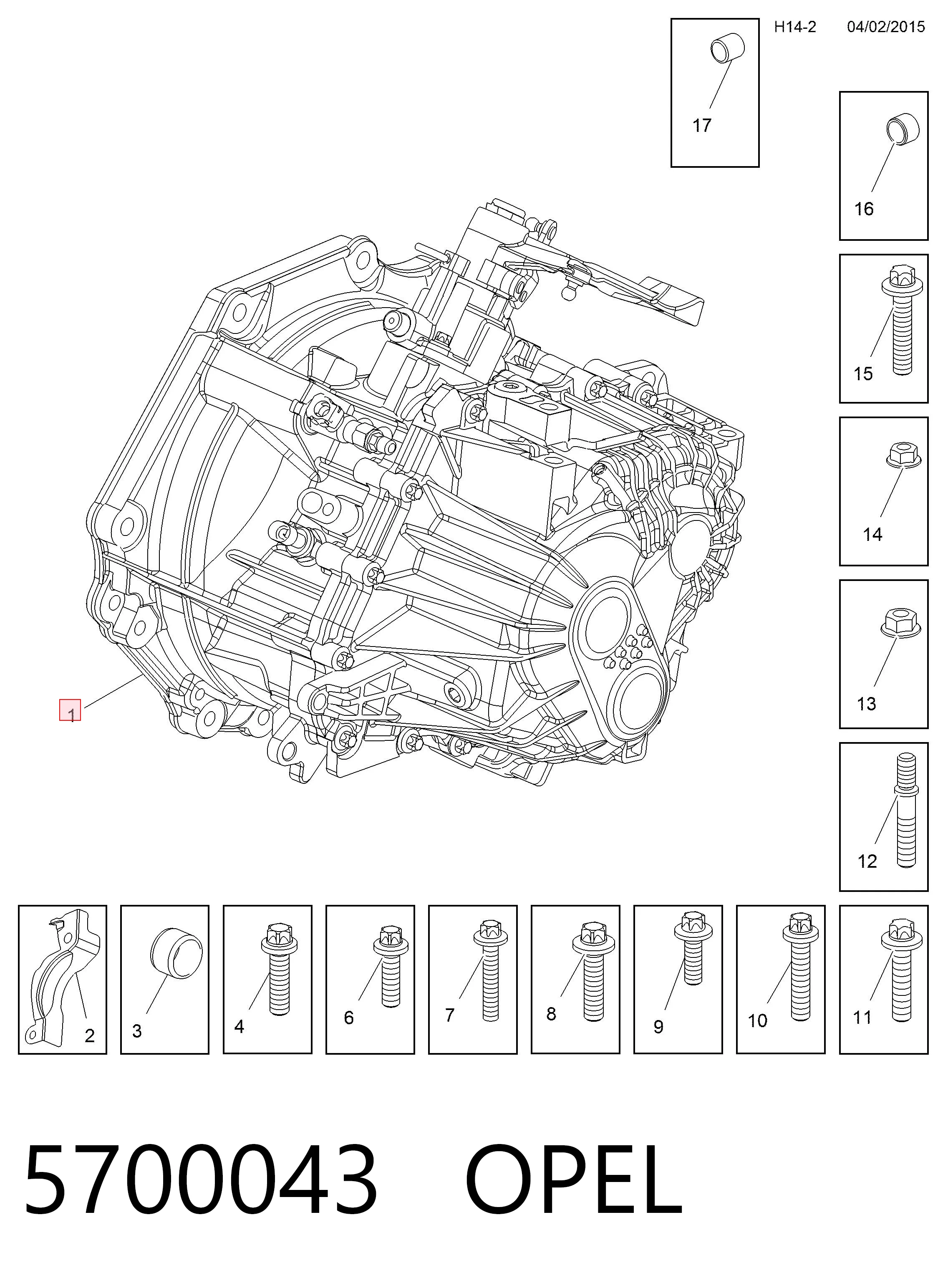 Caixa de Mudança montada (caixa mecânica de velocidades) General Motors 55561228 preço, a partir de 214,52 USD