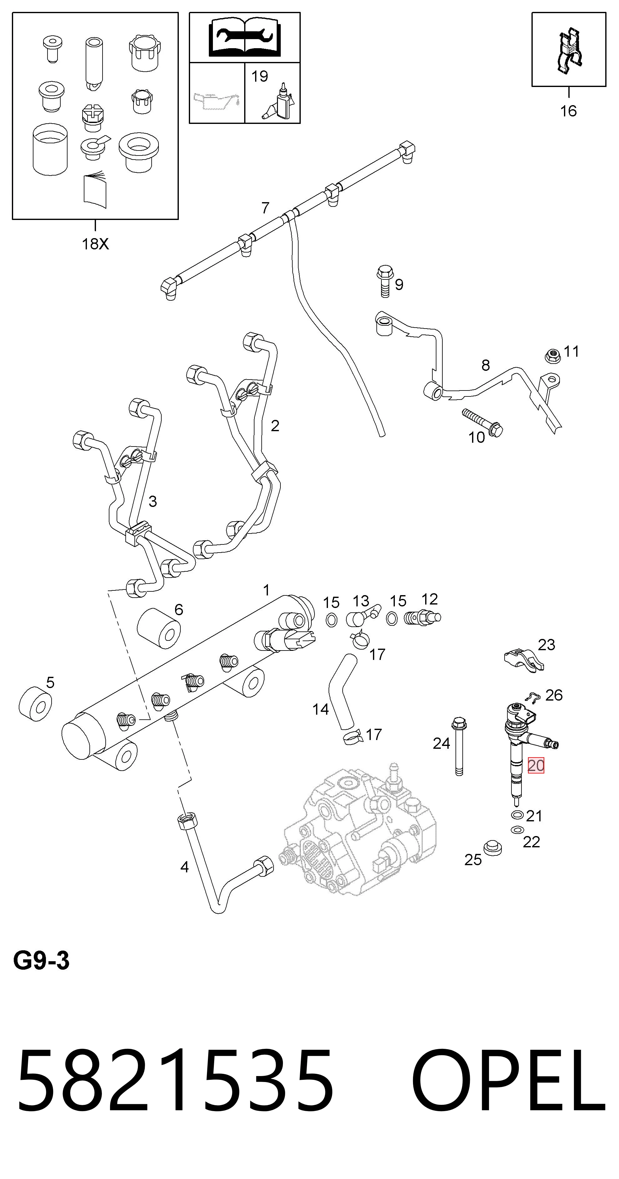 Compre Injetor de injeção de combustível Opel Astra 