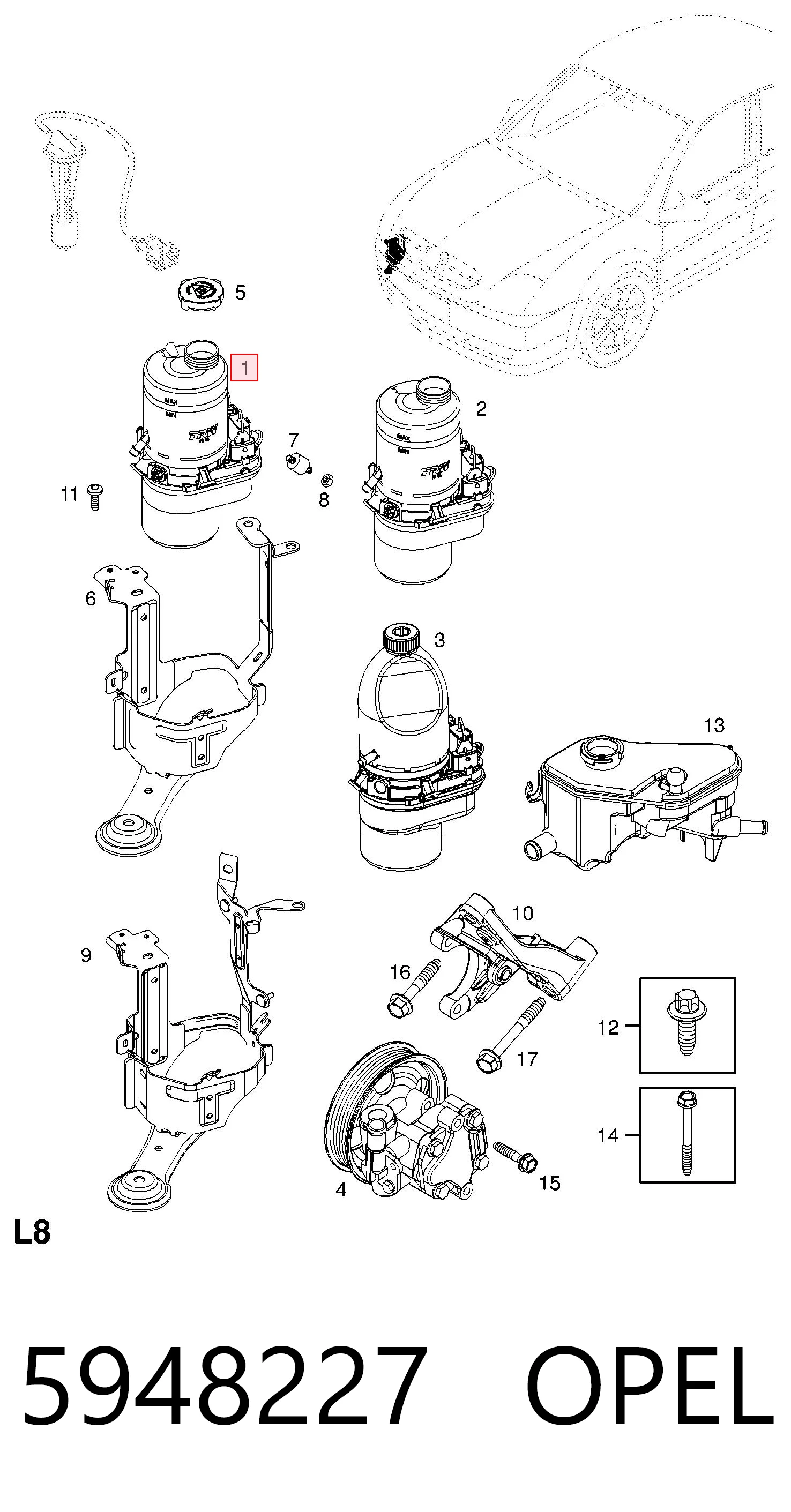 Bomba da Direção hidrâulica assistida 93190149 Peugeot/Citroen