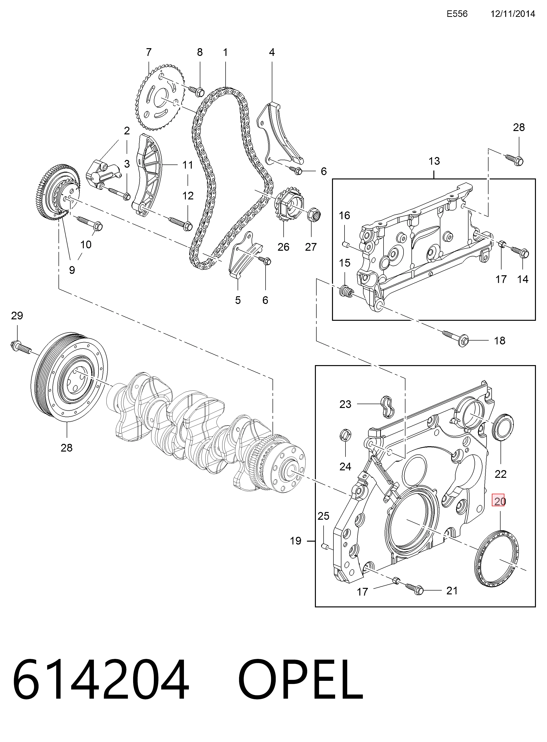 Compre JX6Z6701B Ford Vedação traseira de cambota de motor
