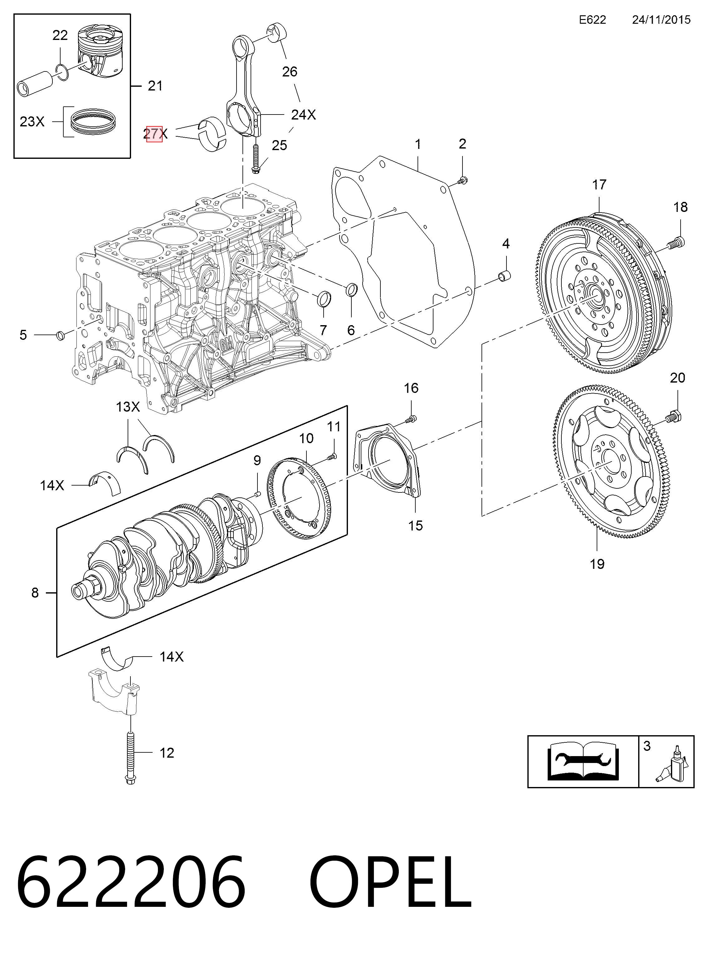 Folhas inseridas de cambota de biela, kit, 1ª reparação ( + 0,25) NE/NPR 181035001416 preço, a partir de 41,52 USD