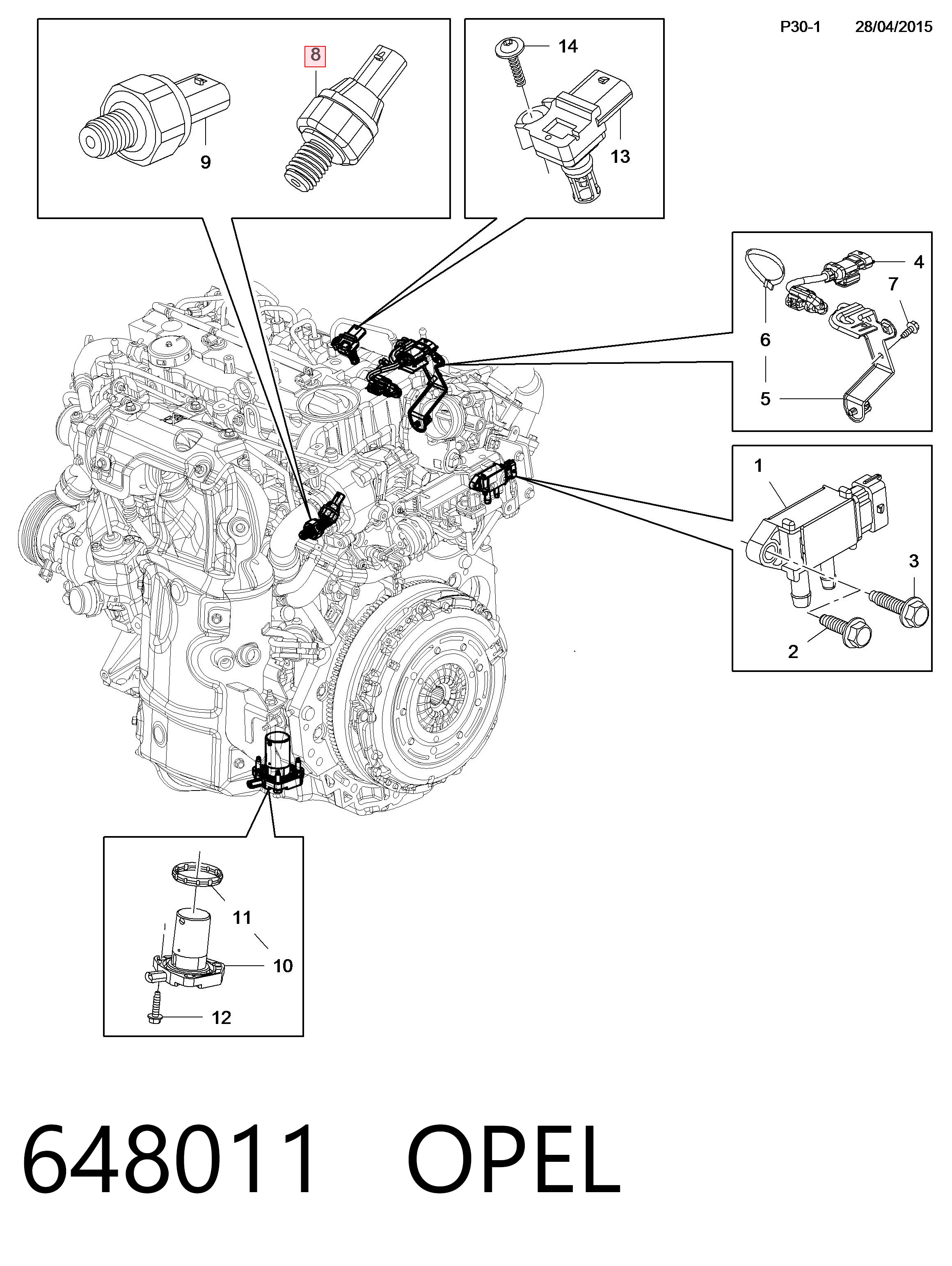 Compre 55587172 Peugeot/Citroen Sensor de pressão de óleo