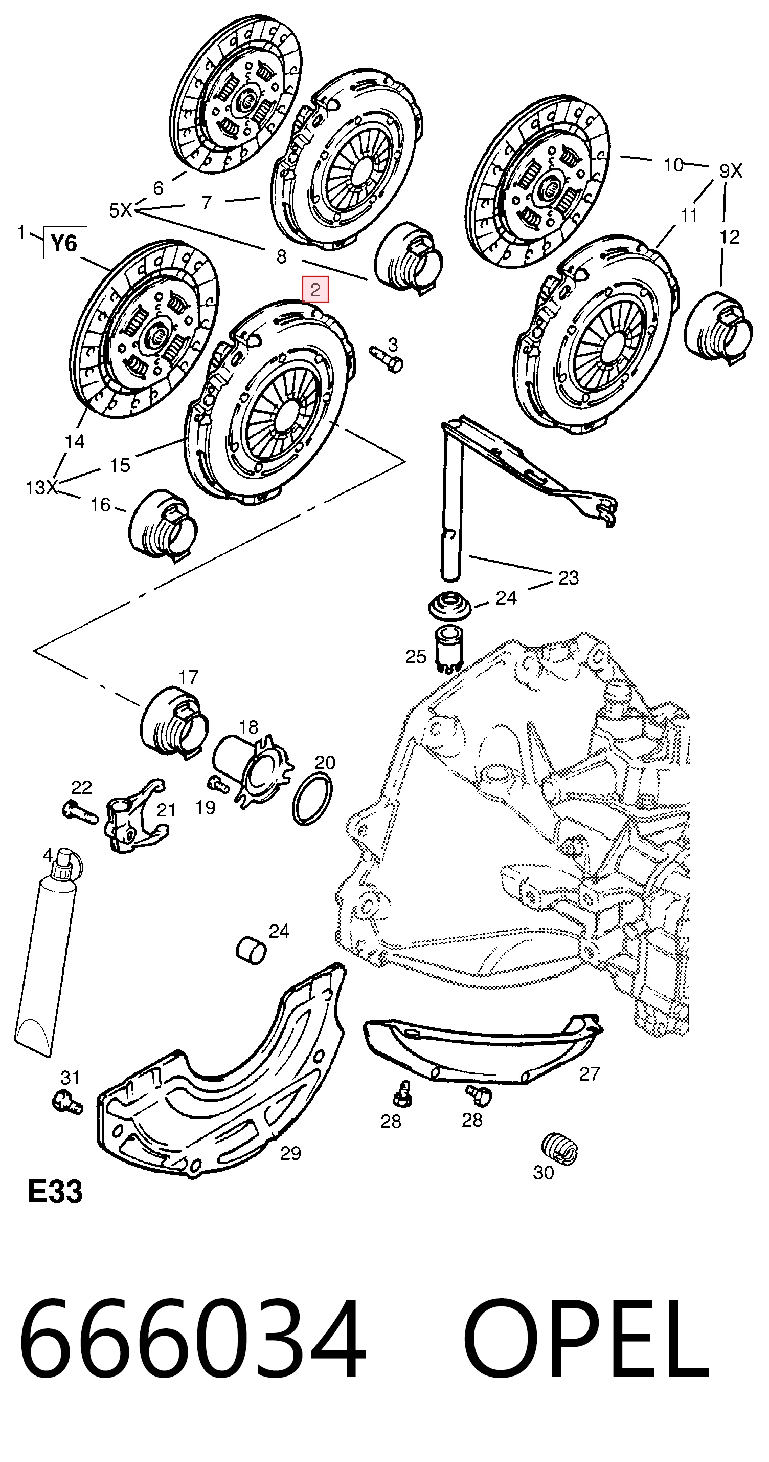 Compre 90375665 General Motors Cesta de embraiagem