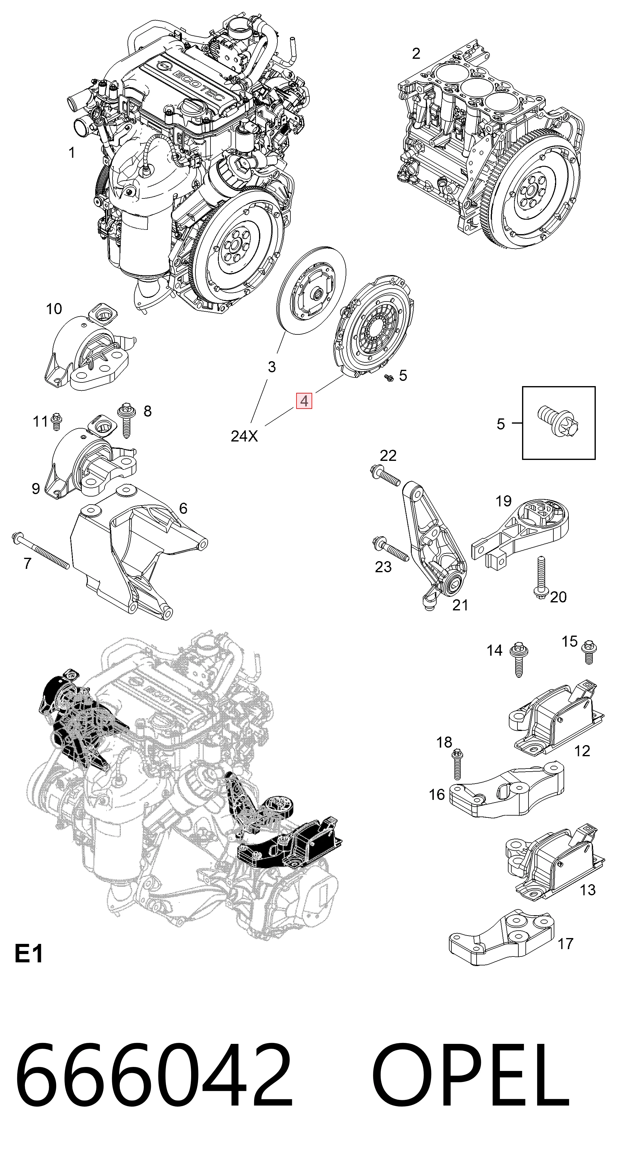 Cesta de embraiagem Opel Corsa  S83 ao melhor preço