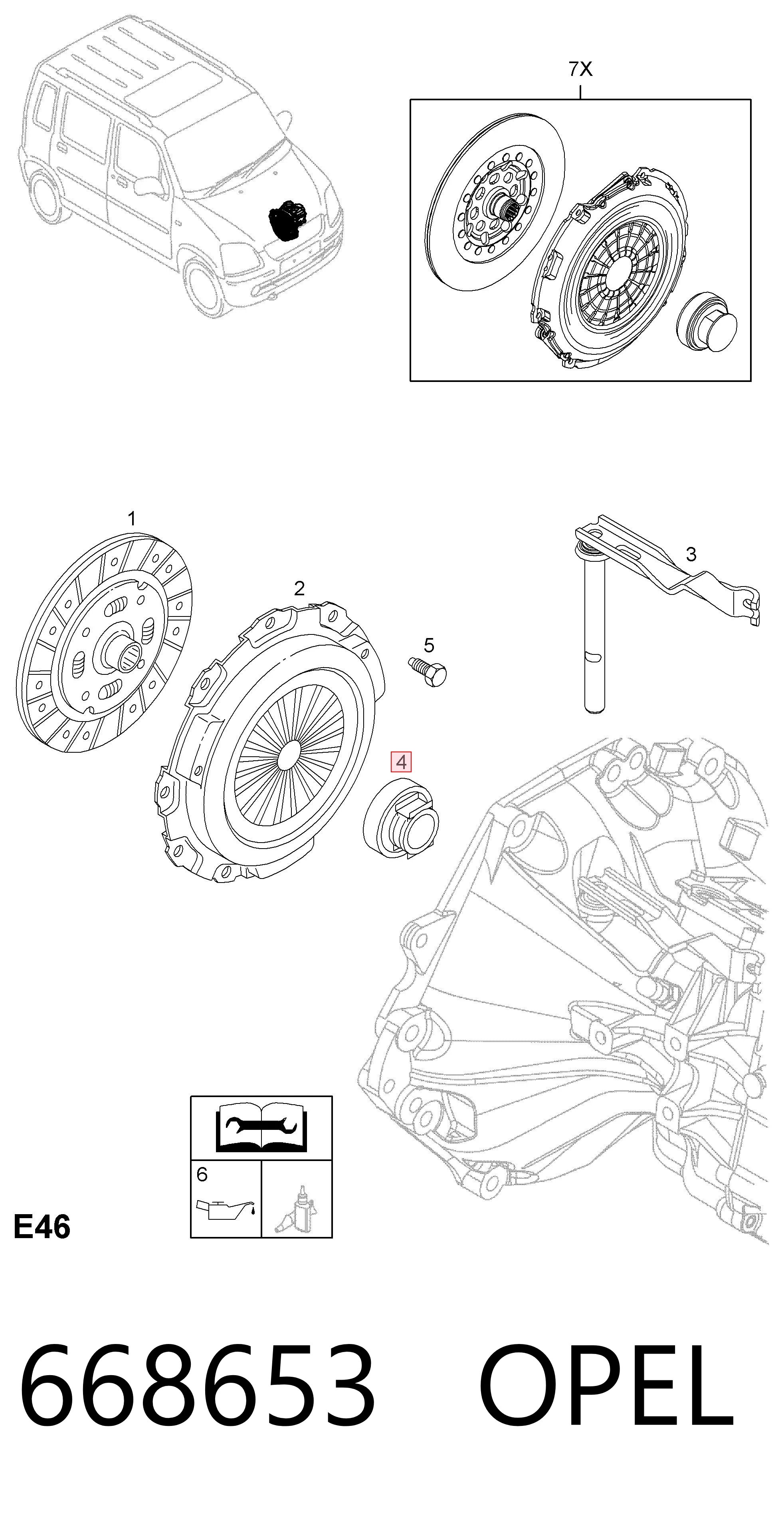  para Opel Combo  ()