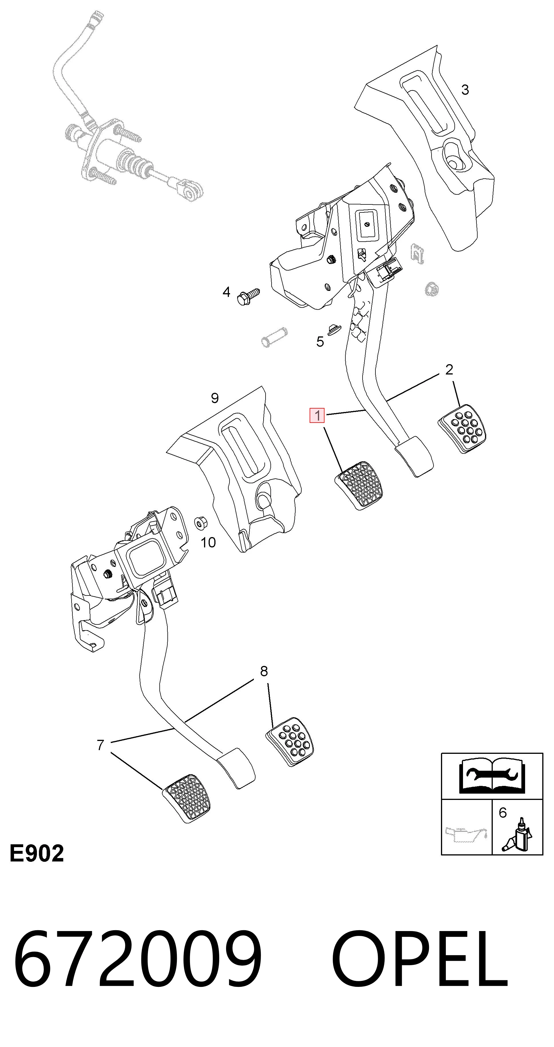 Pedal de embraiagem Peugeot/Citroen 13192503 preço, a partir de 71,63 USD