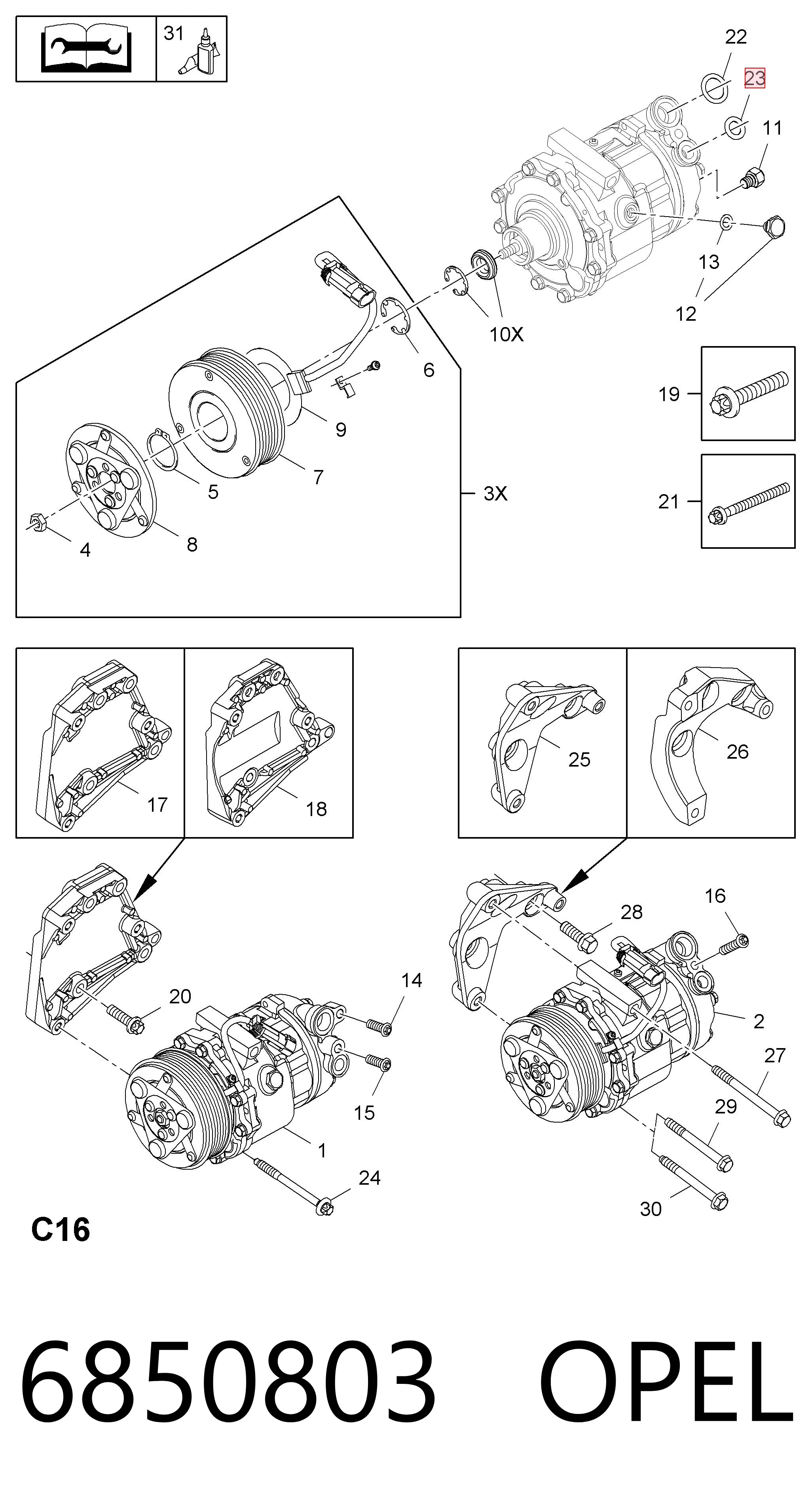 Vedante anular de mangueira do compressor de retorno Peugeot/Citroen 24436646 preço, a partir de 2,50 USD
