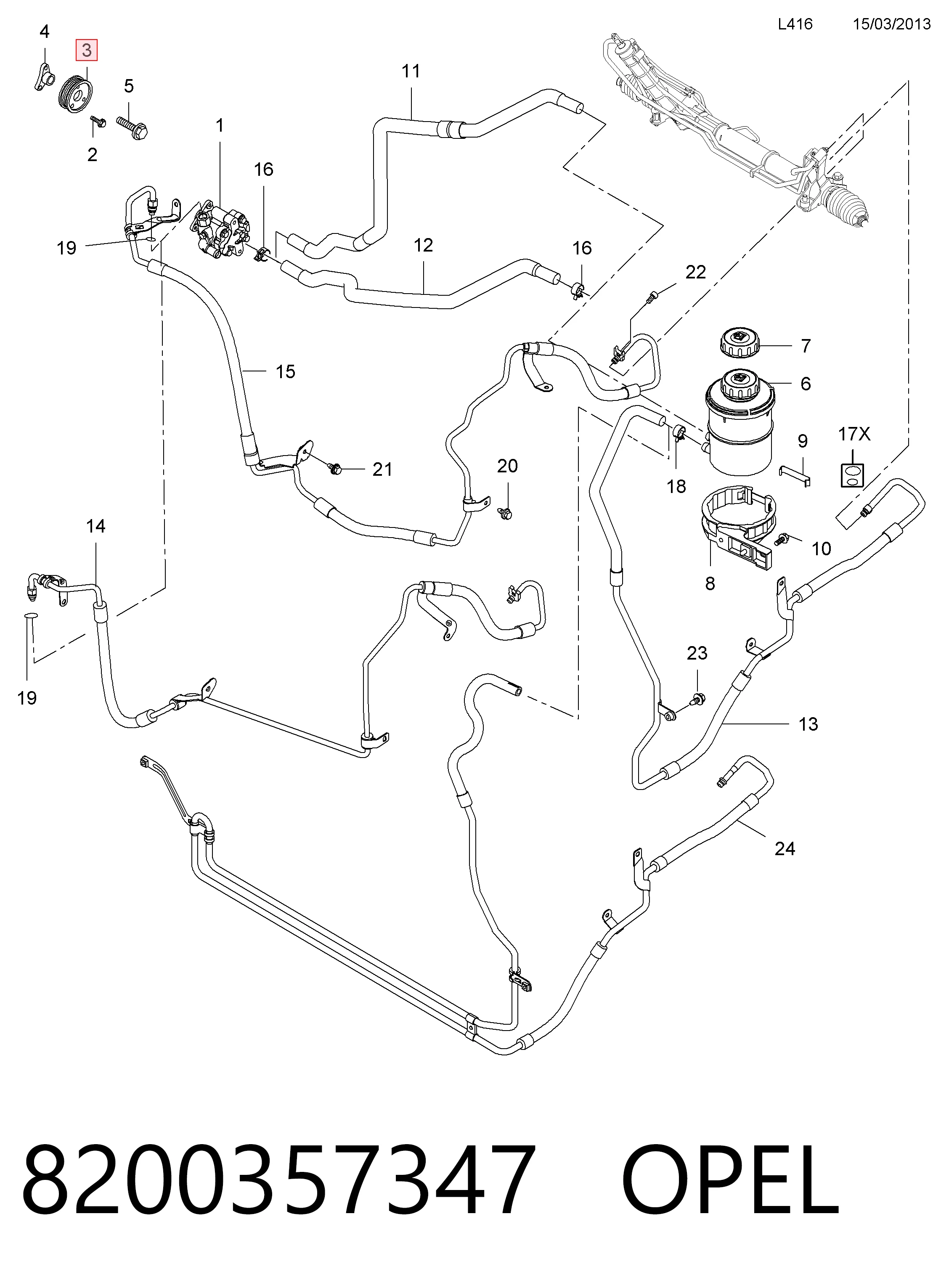 Polia de bomba da Direção hidrâulica assistida Nissan/Infiniti 8200357347 preço, a partir de 54,48 USD