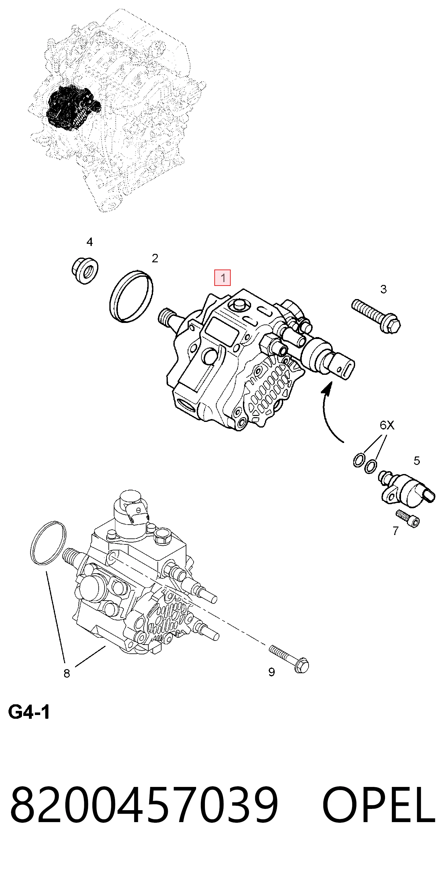 8200041766 Nissan/Infiniti Bomba de combustível de pressão alta