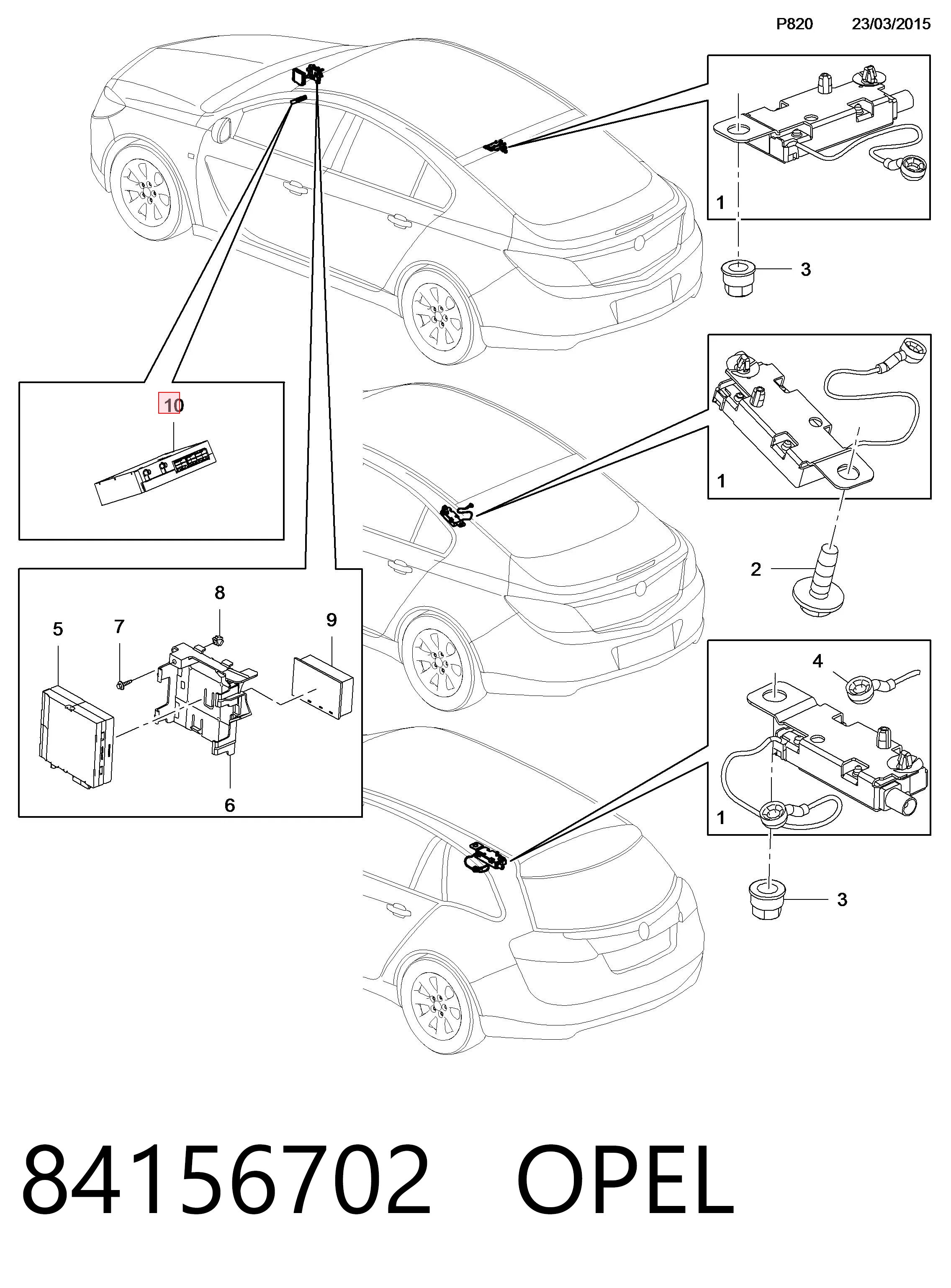 Compre 84296483 General Motors Unidade de controlo de navegação