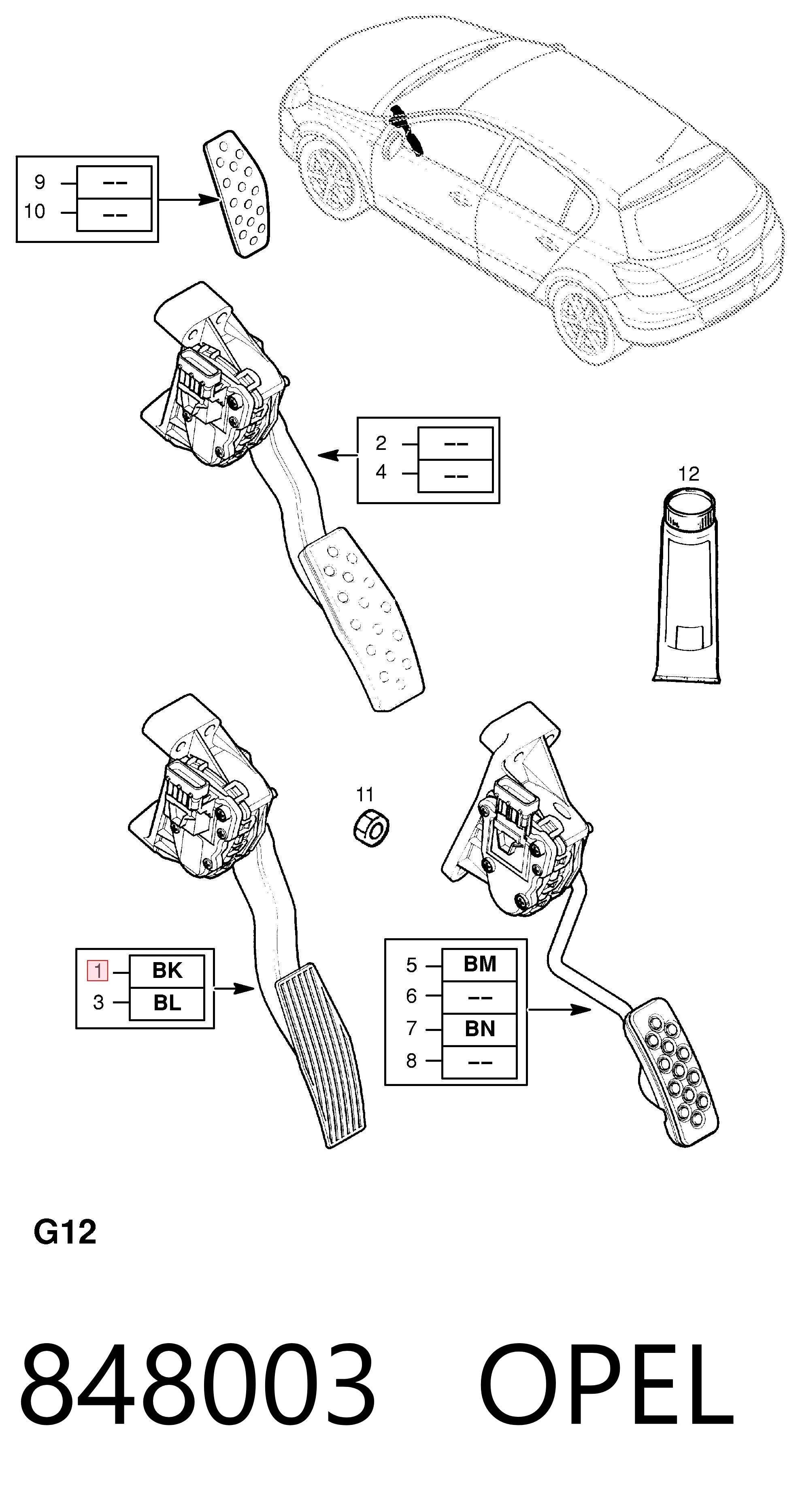 Compre RECCSA2428 CSV Electronic Parts Pedal de gás (de acelerador)
