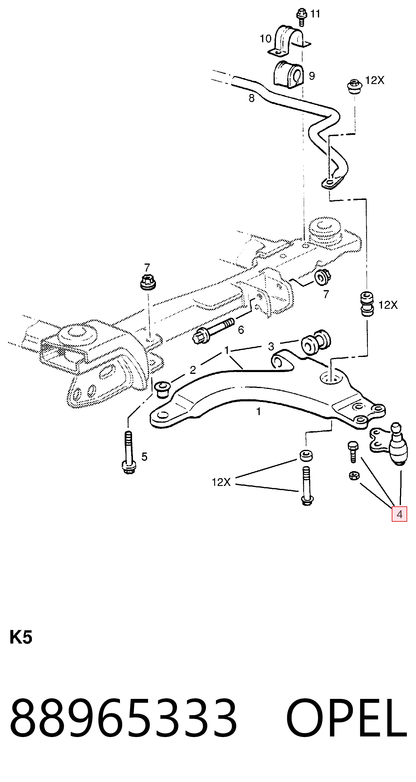 88965333 Opel