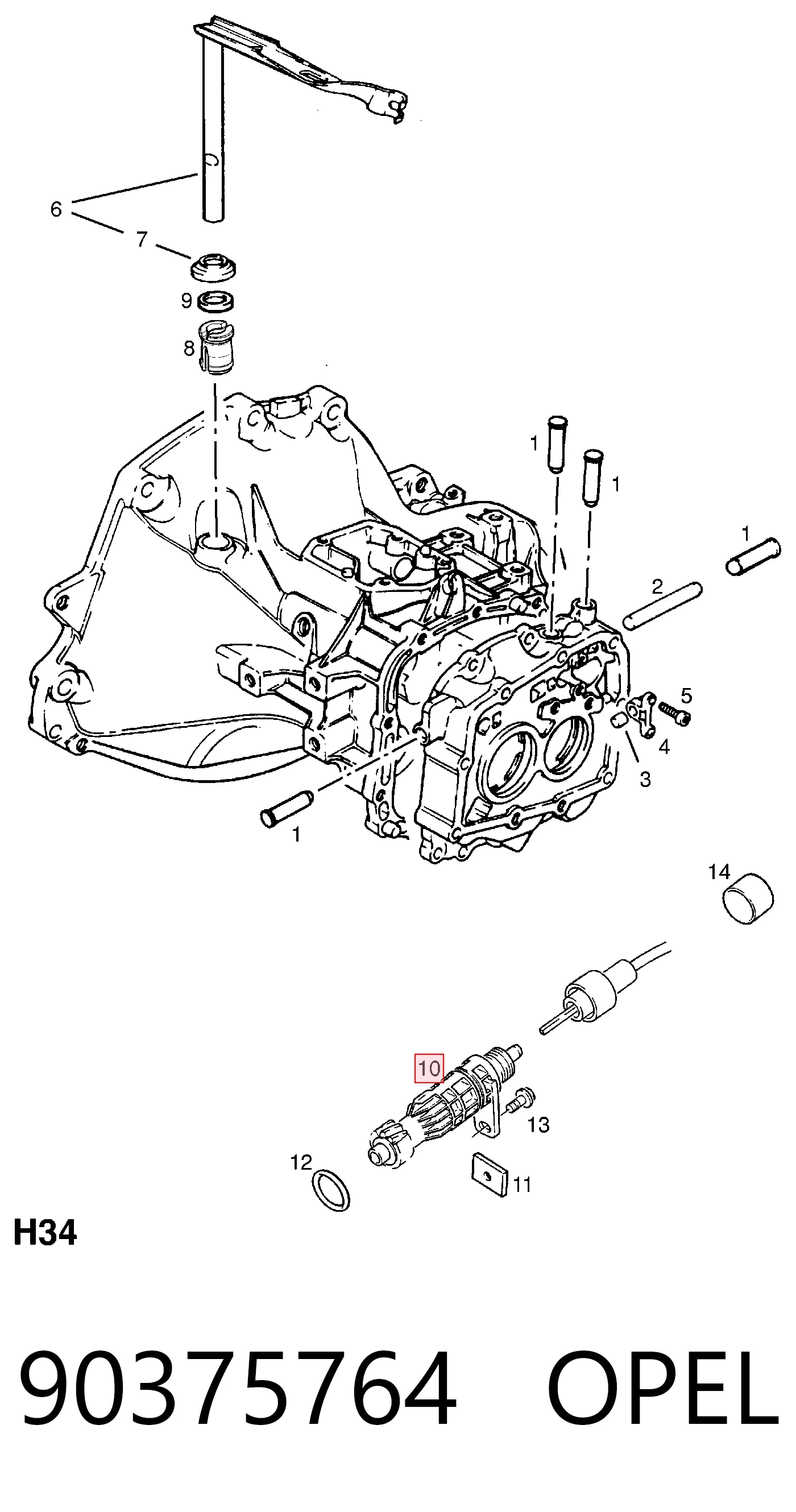 Compre 90375764 Hyundai/Kia Roda dentada propulsada de velocímetro