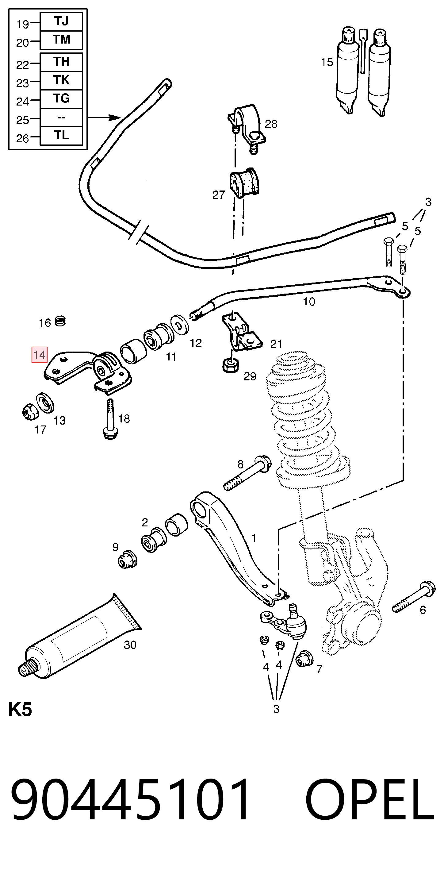 90445101 Opel