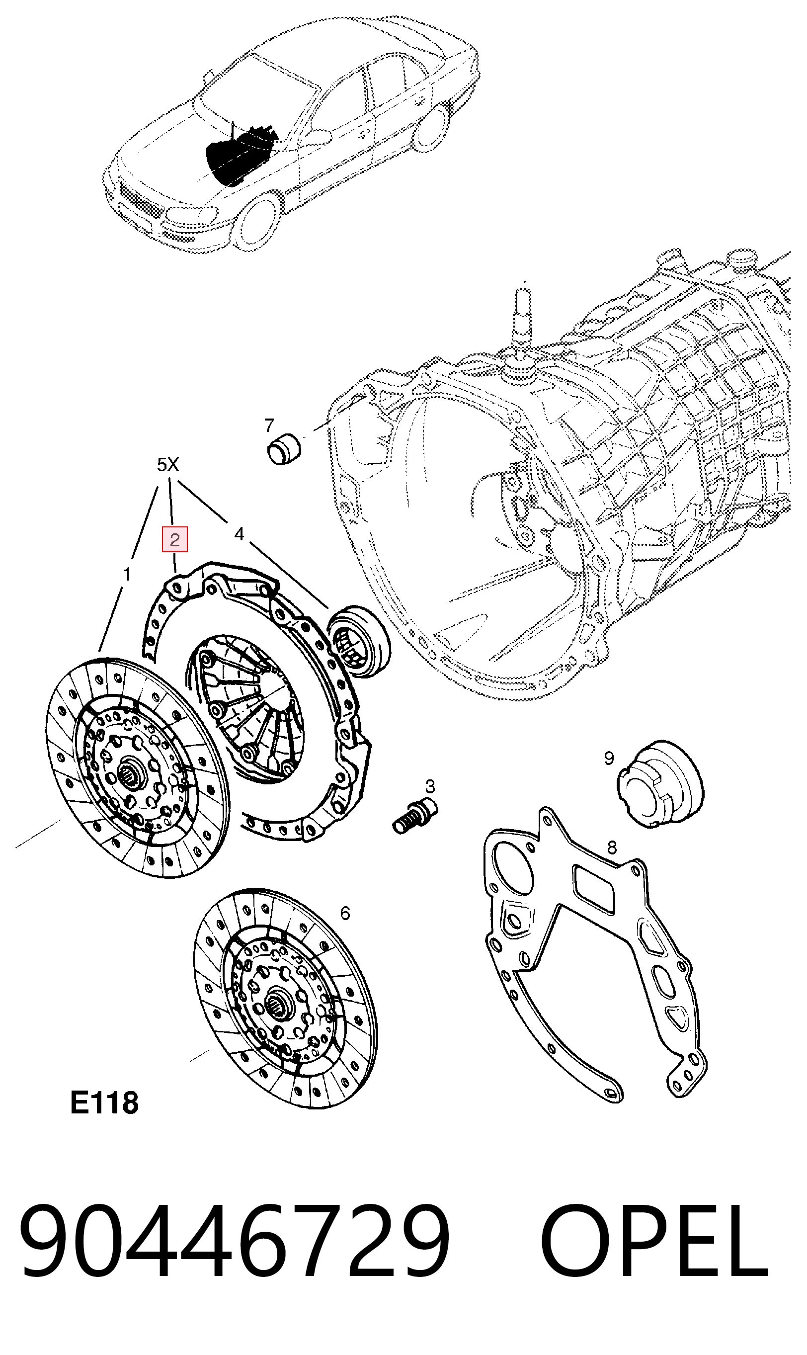 Cesta de embraiagem Chrysler Voyager preço, a partir de 87,47 USD