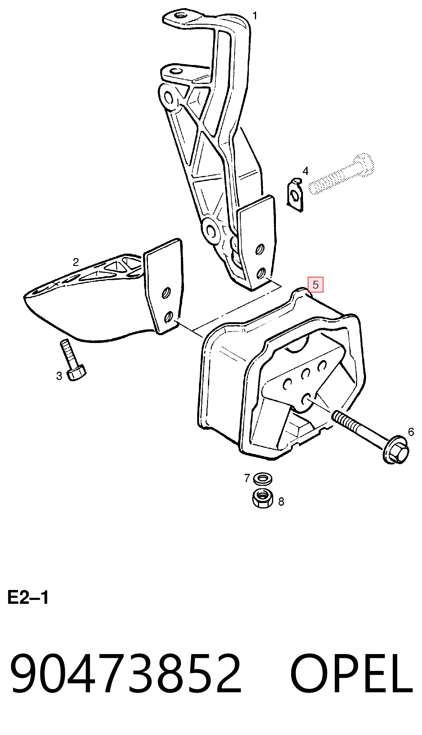 Coxim (suporte) traseiro de motor General Motors 90473852 preço, a partir de 22,13 USD