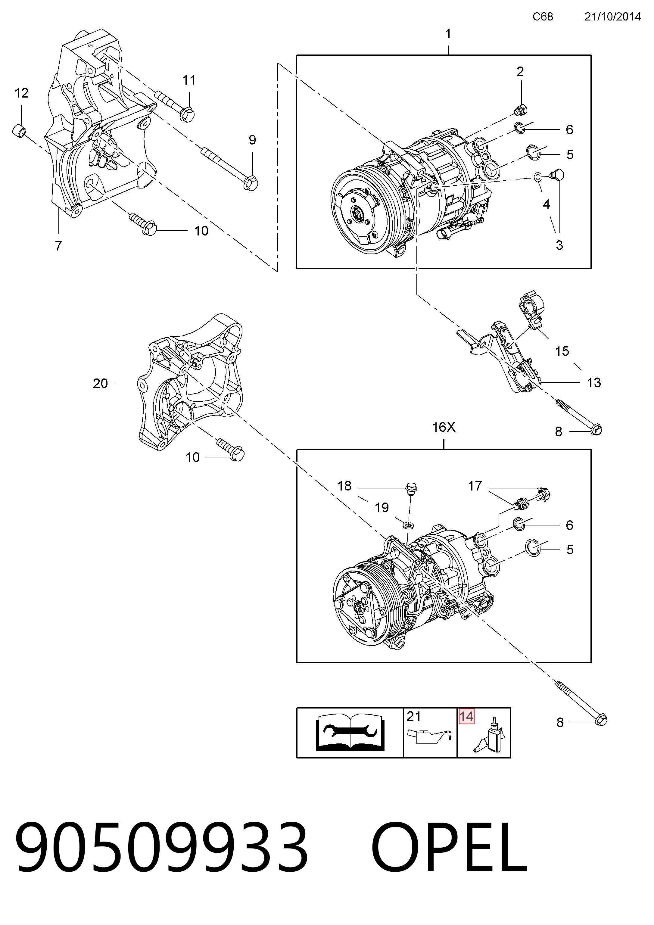 90509933 Opel