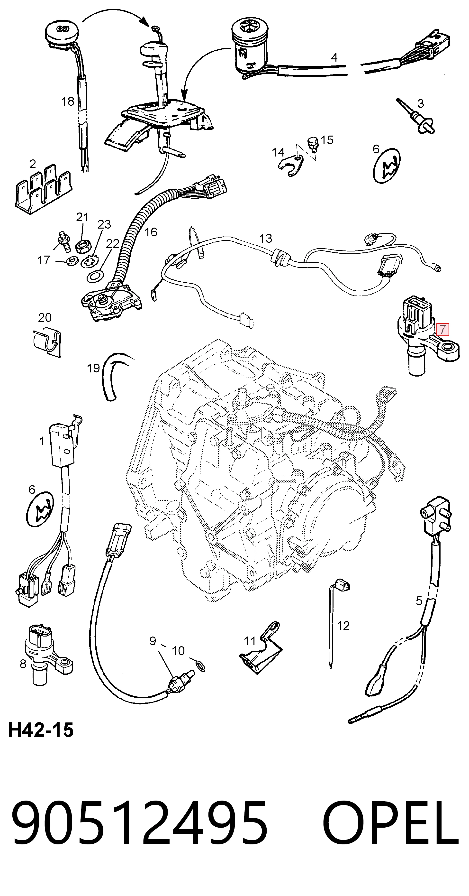 Sensor de velocidade 1238112 General Motors