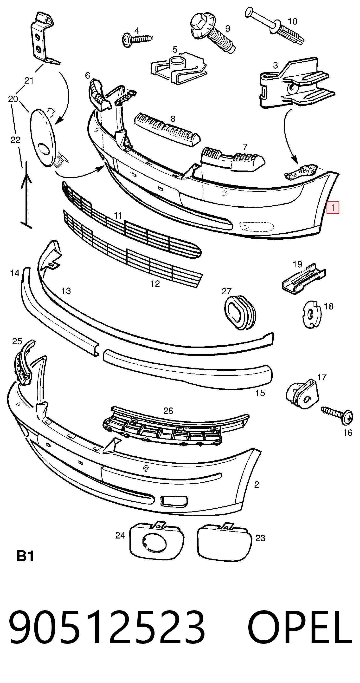 90512523 Opel