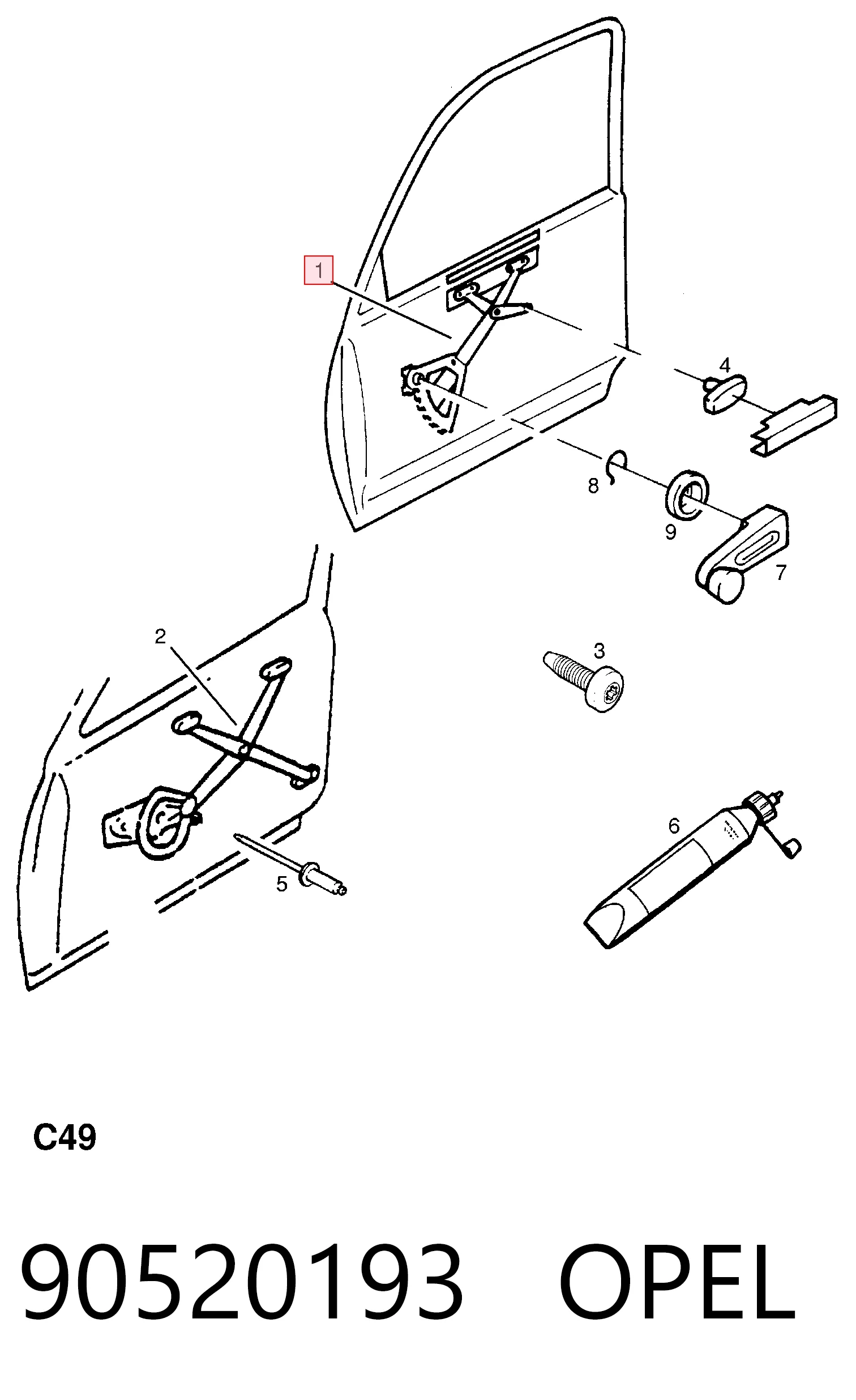 90520193 Opel