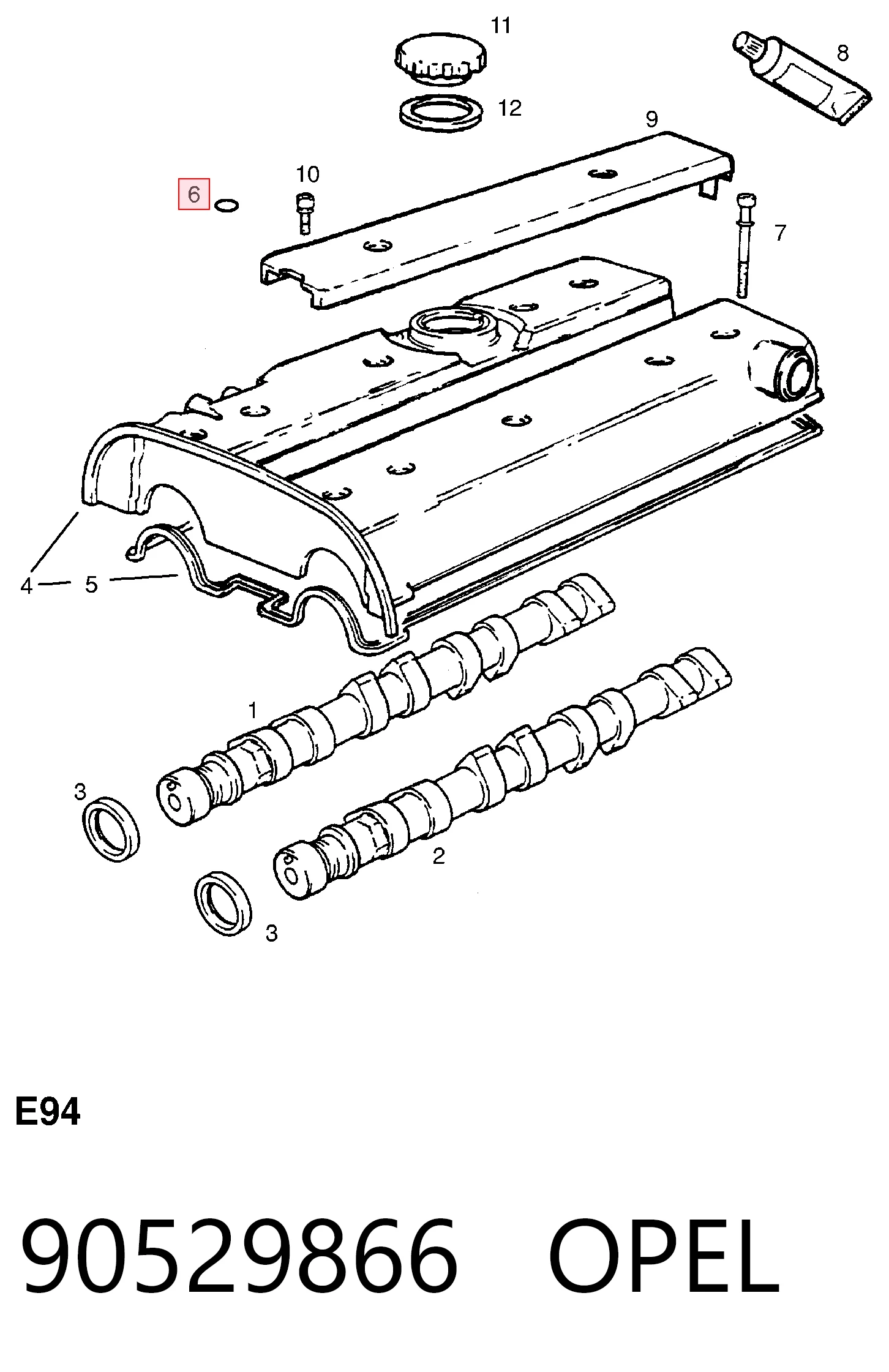 Vedante da tampa de válvulas de motor, anel John Deere 51M7040 preço, a partir de 0,20 USD