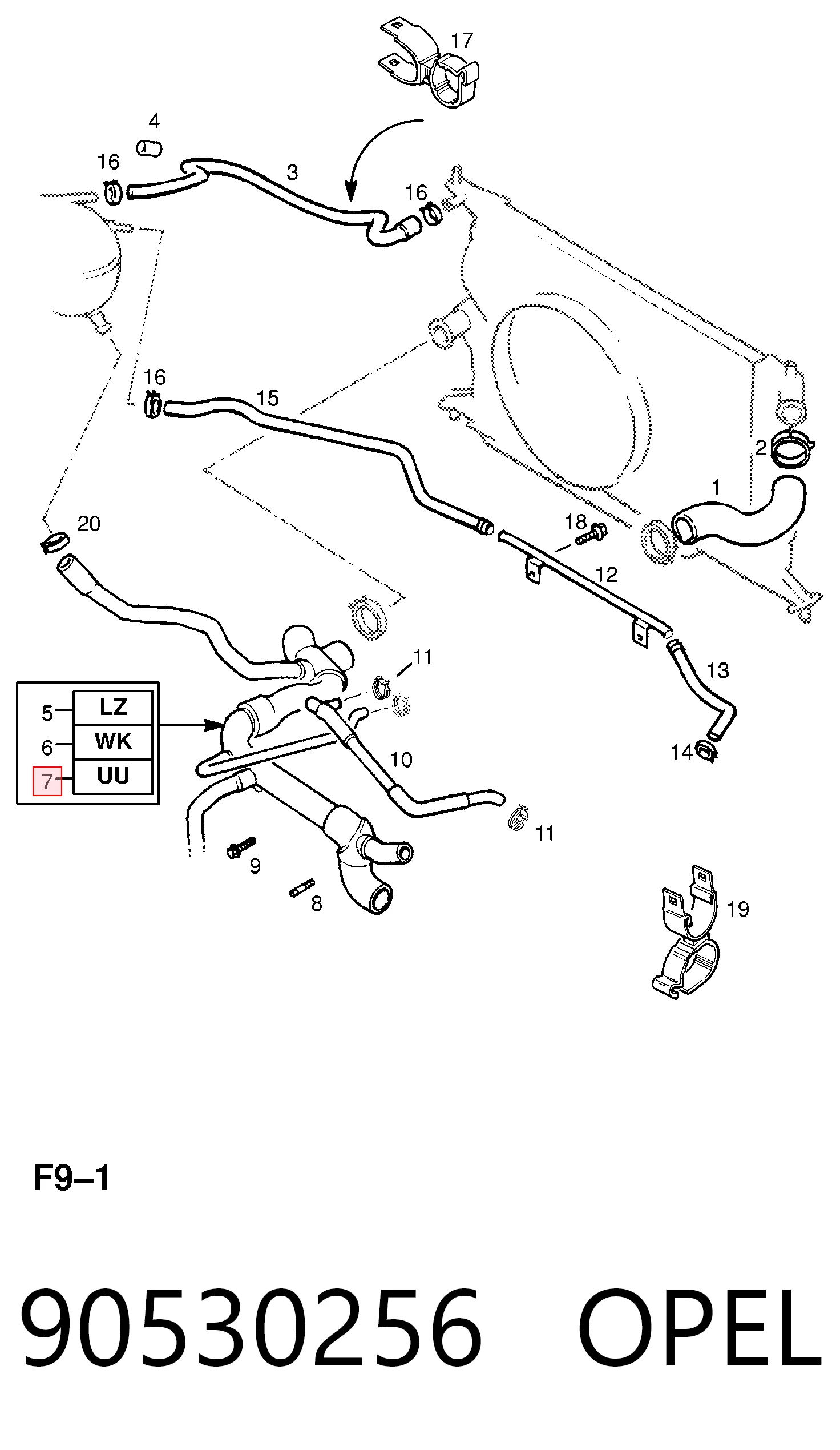 90530256 Opel