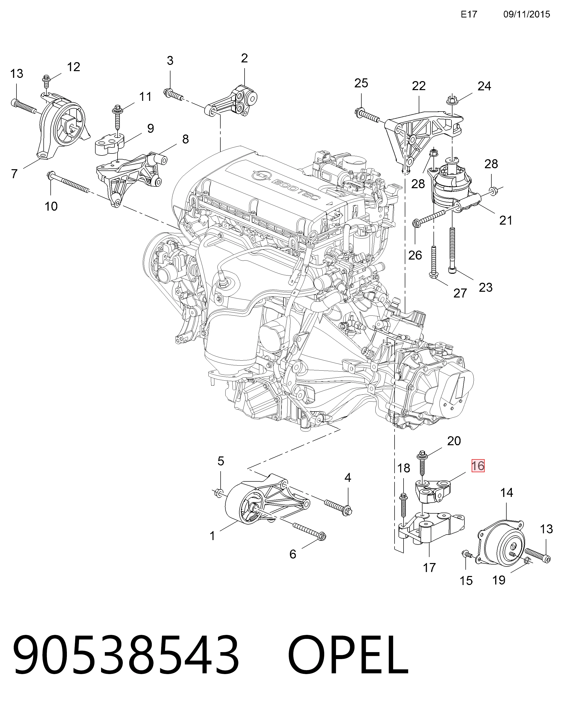 90538543 Opel